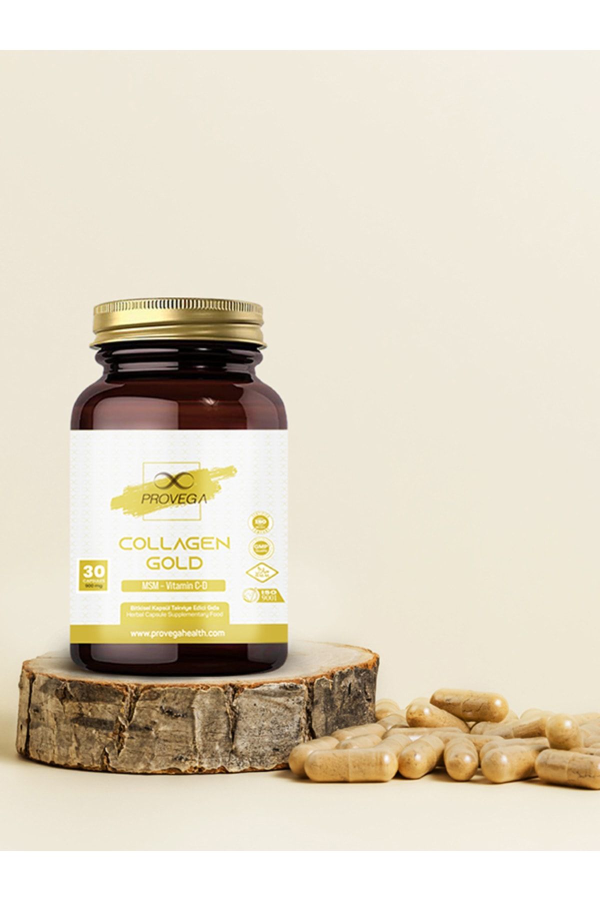 Provega Collagen Gold - Kolajen Tip 2 - Vitamin C-d Içeren Takviye Edici Gıda