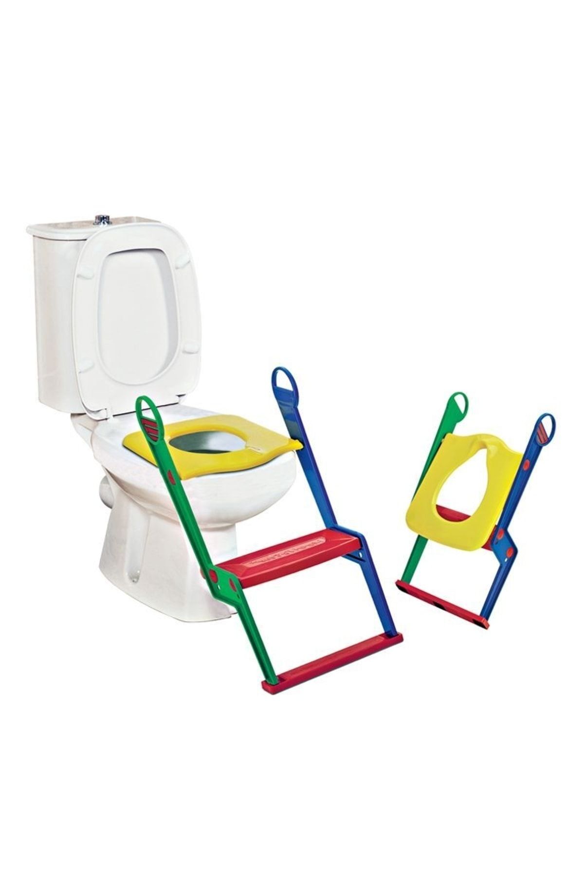 Tuka Home Merdivenli Çocuk Bebek Klozet Adaptörü Lazımlık Tuvalet Alıştırma Seti