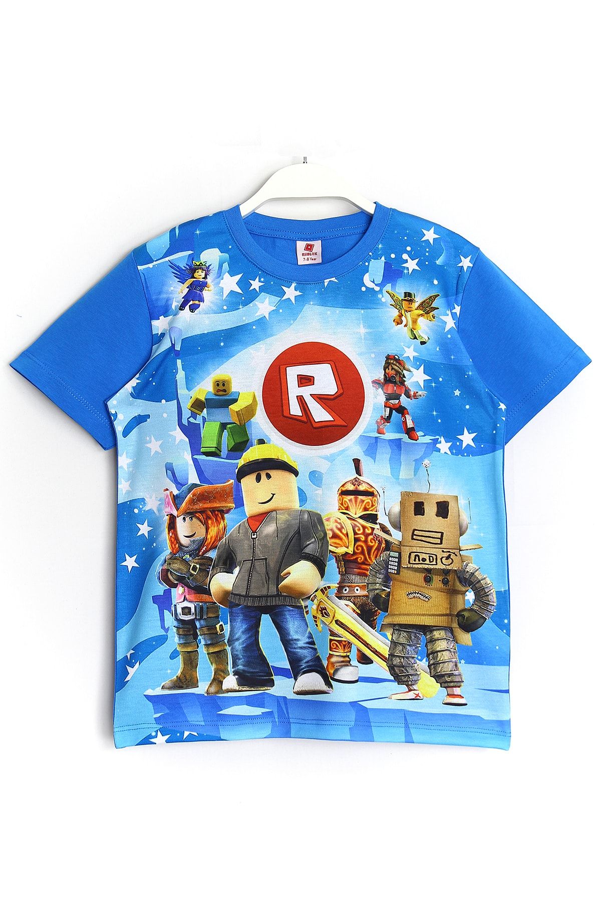 DobaKids 3d Baskılı Erkek Çocuk Roblox T-shirt Saks