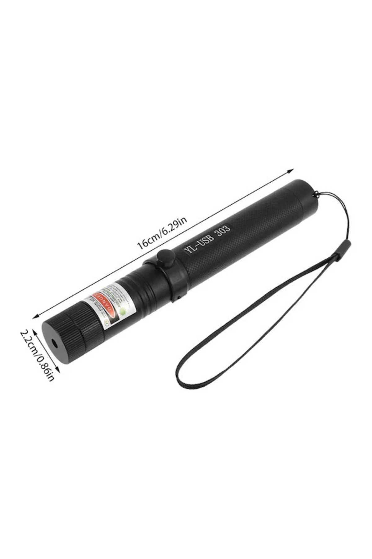 Sorbibilisim Micro Usb Kablo Şarjlı Yeşil Lazer Pointer Yakabilen Lazer Yl-303-usb 5 Km