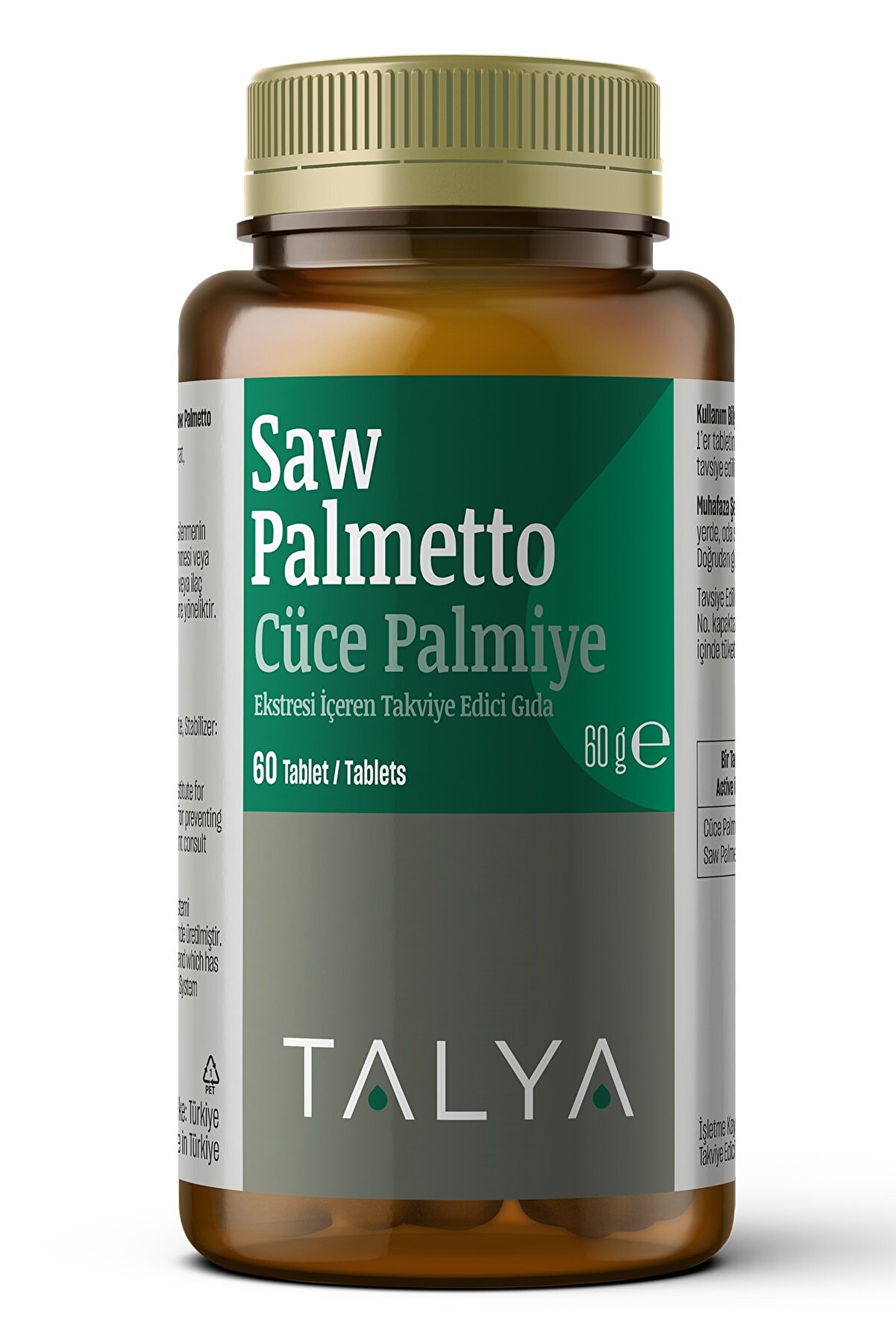 Talya Saw Palmetto Cüce Palmiye Ekstresi Içeren Takviye Edici Gıda