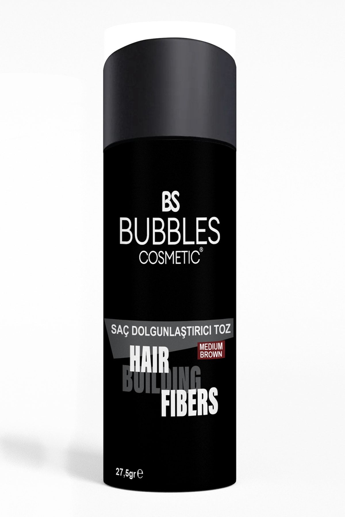 bs bubbles cosmetic Saç Dolgunlaştırıcı Topik Toz - Orta Kahverengi 30ml