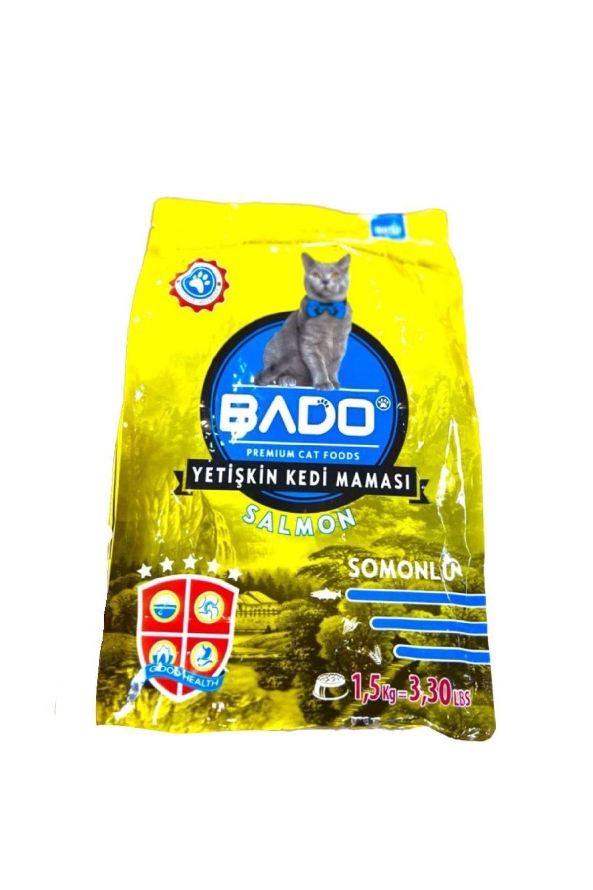 Bado Somonlu Yetişkin Kedi Maması 1500 gr