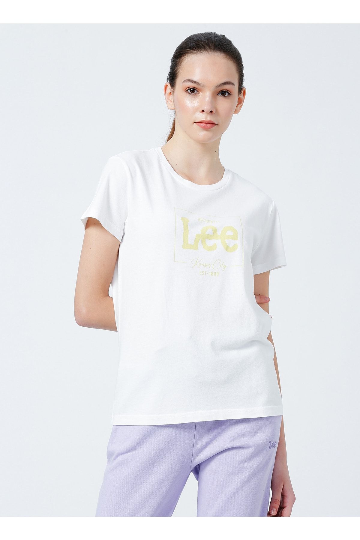 Lee T-shirt, M, Beyaz