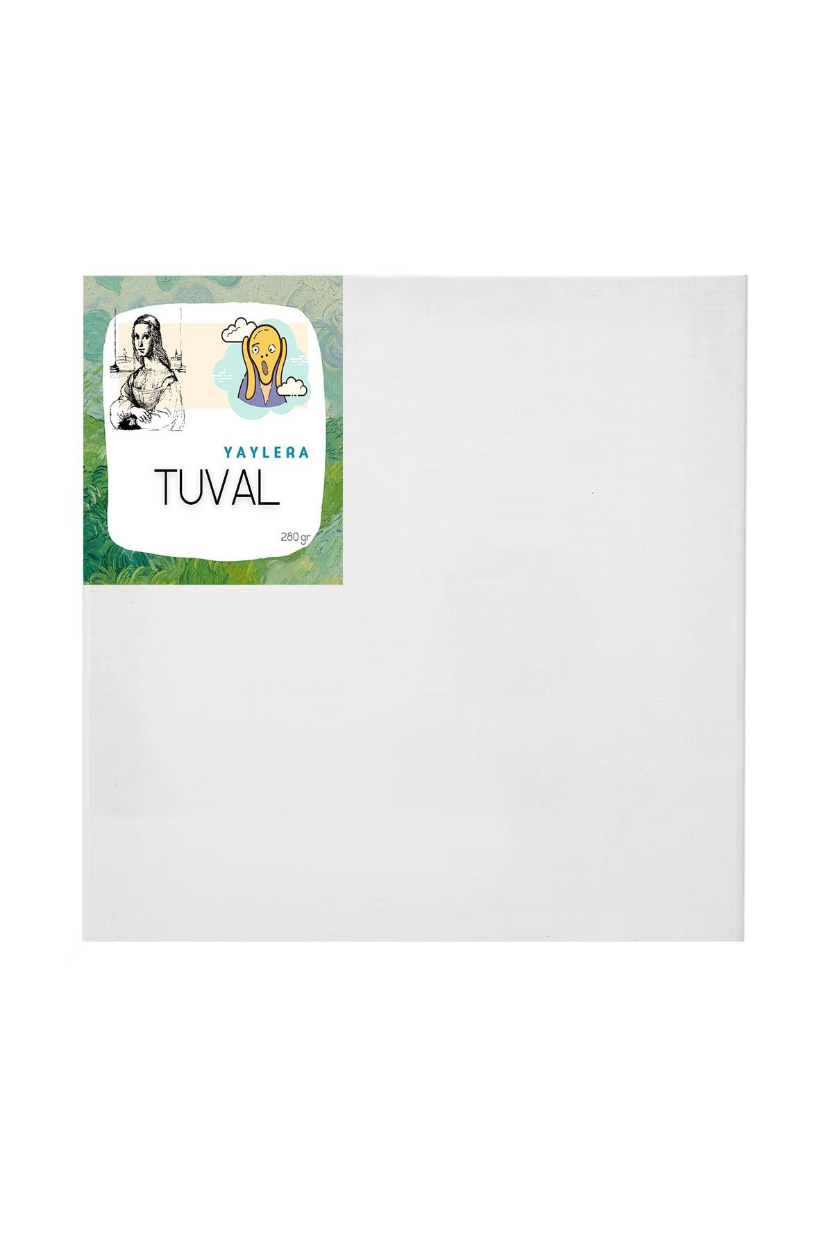 Yaylera Tuval Kare Mini Resim Tuvali T-001 10 X 10 Cm