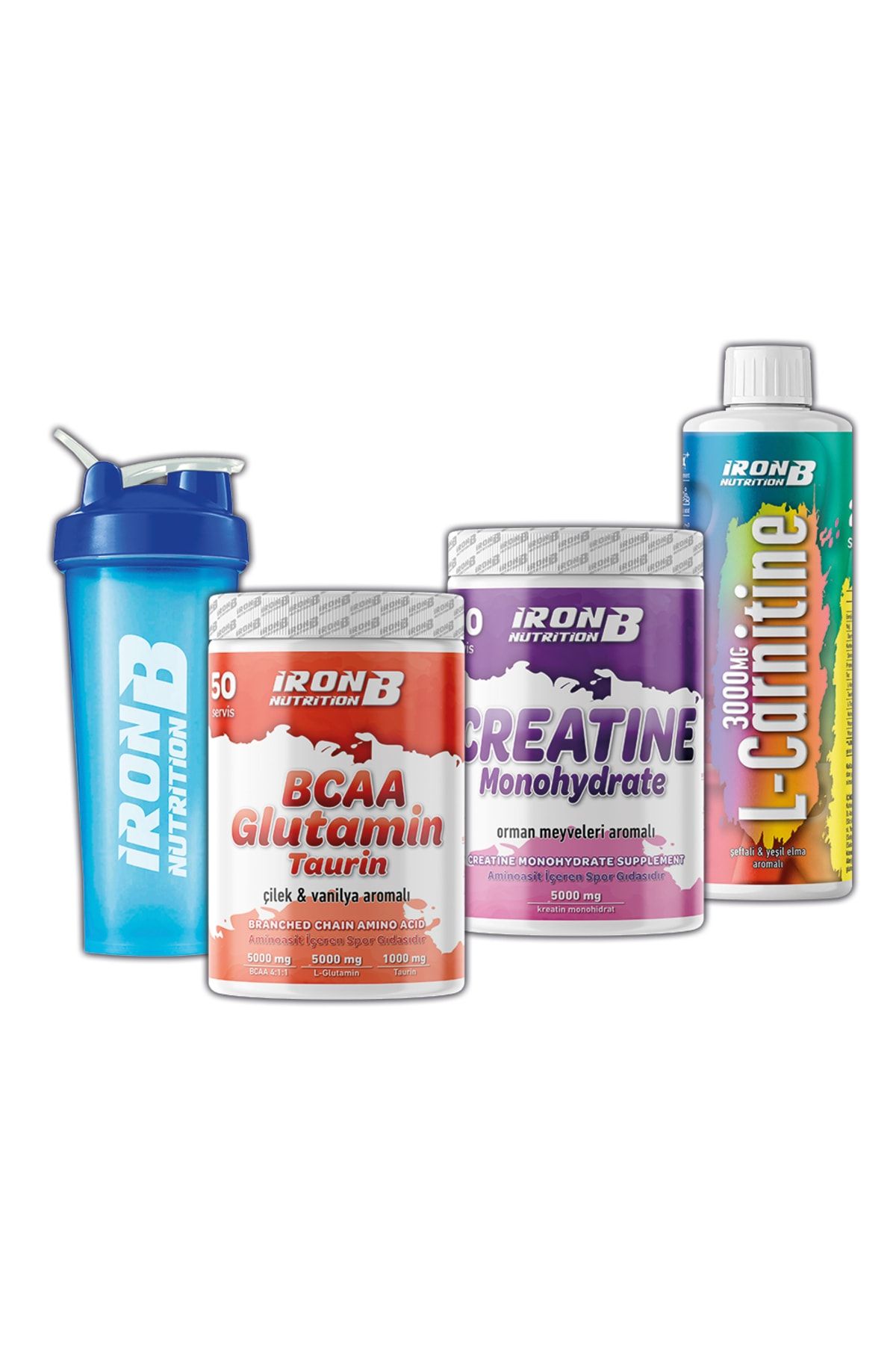 IronB Nutrition Bcaa Kreatin Monohidrat L-karnitin Paketi