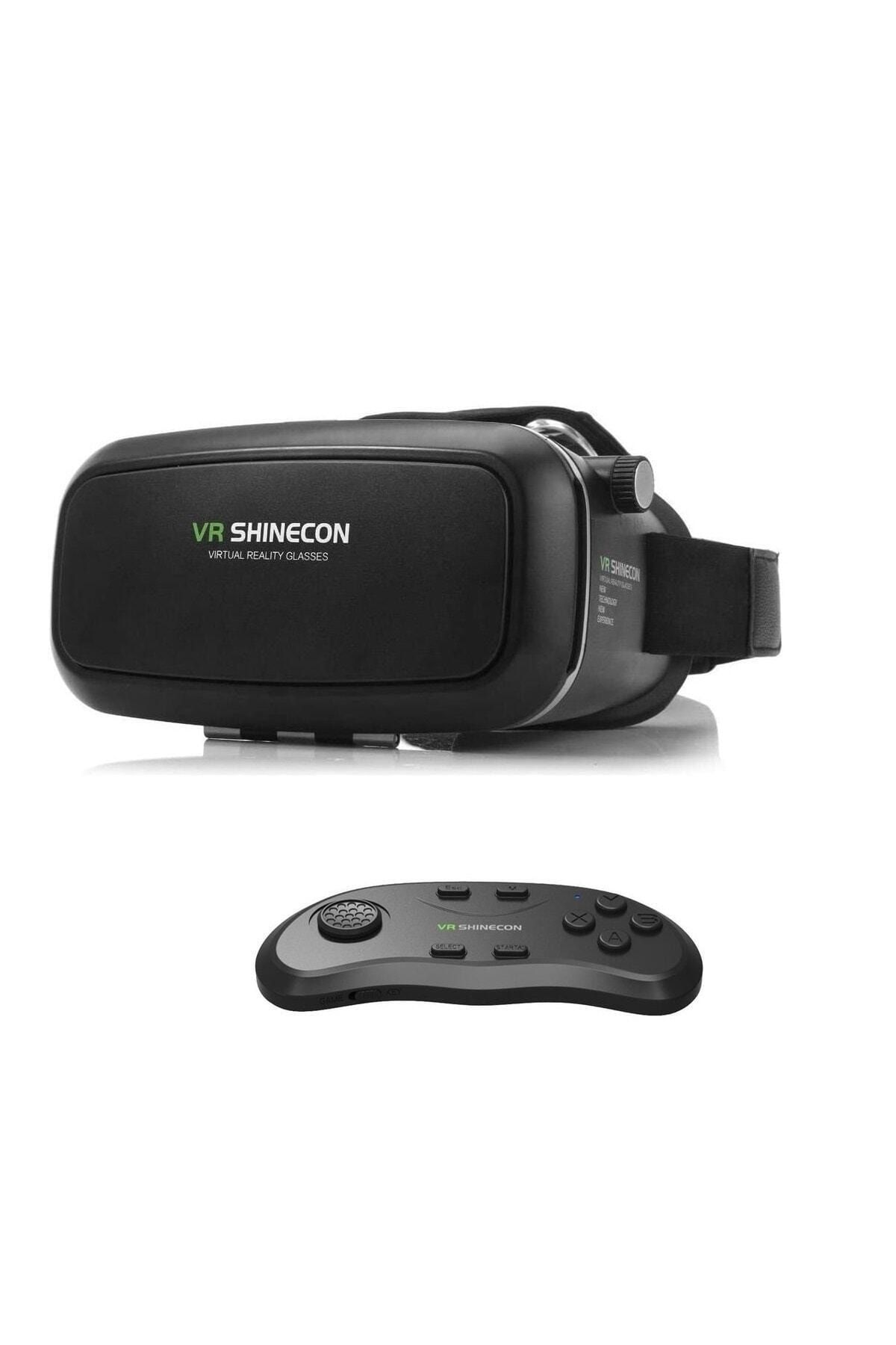 VR Shinecon 3d Sanal Gerçeklik Gözlüğü Kumanda Tam Set