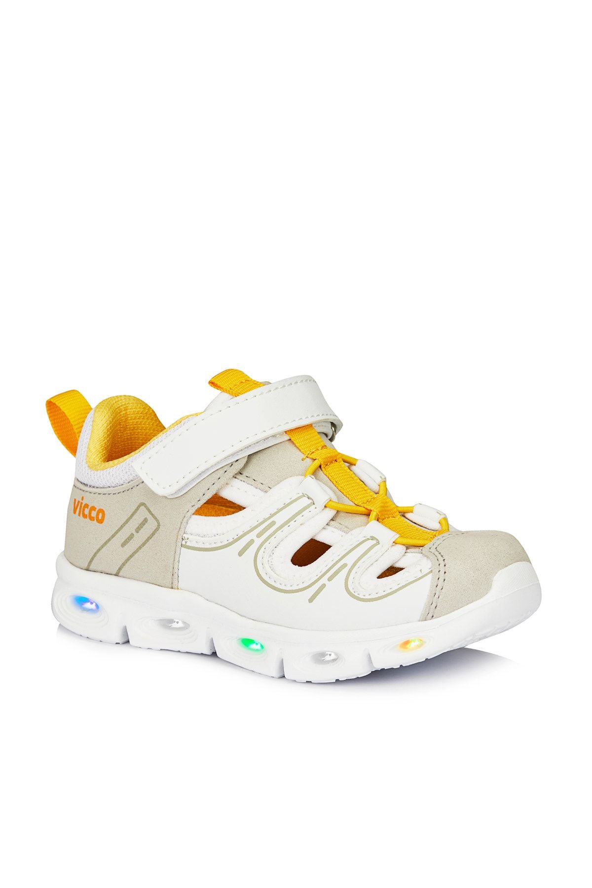 Vicco Yuki Işıklı Unisex Bebe Beyaz Spor Ayakkabı
