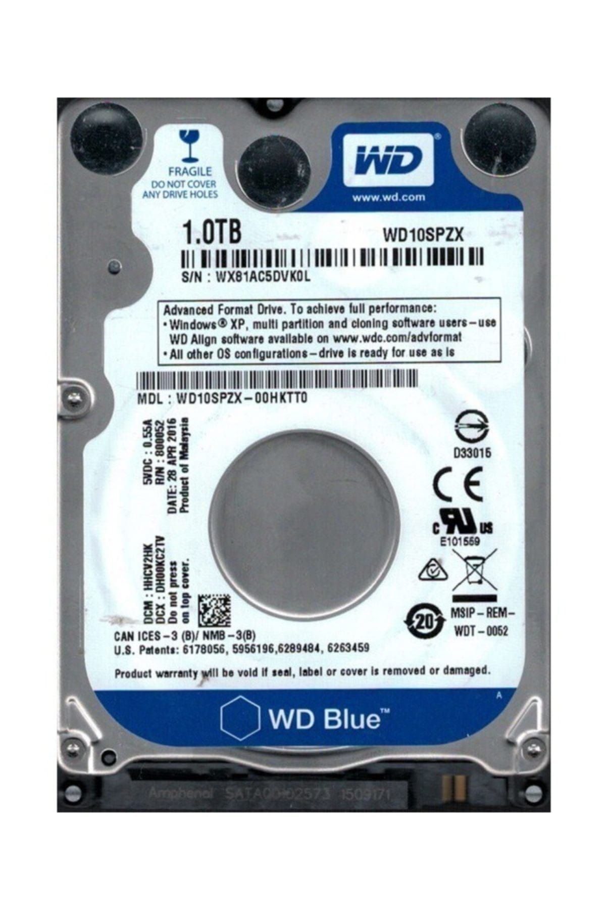 WD Blue 1TB Hard Disk (WD10SPZX)
