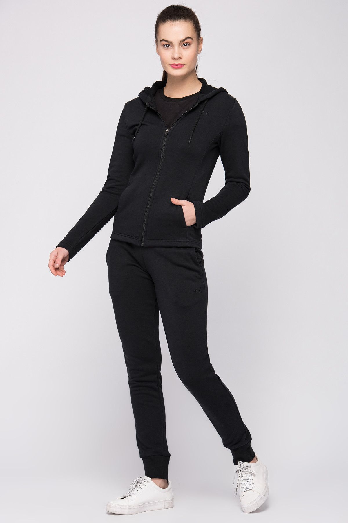 Puma Classic Sweat Suit,cl Siyah Kadın Eşofman Takımı 100385379