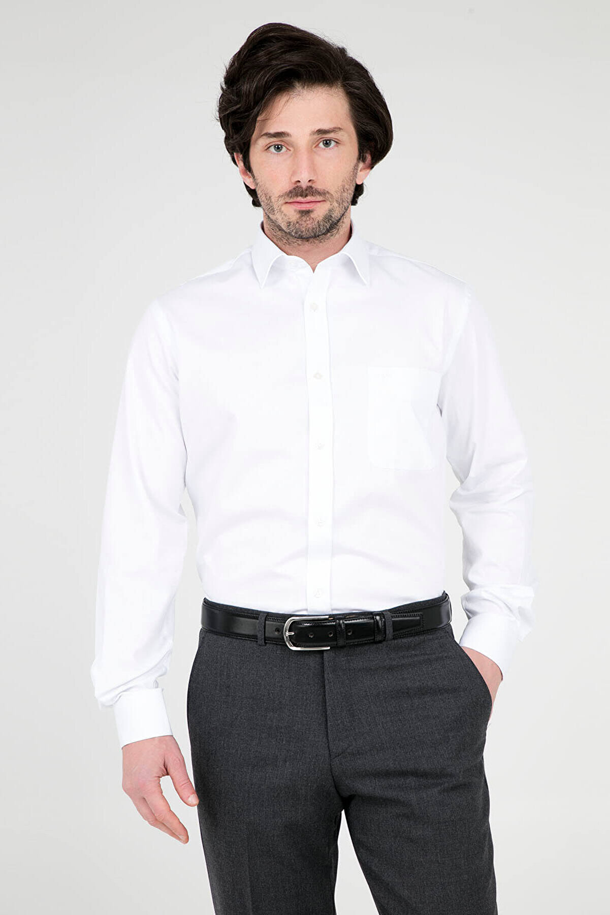 Abbate Erkek Beyaz Uzun Kollu Gömlek - 1Gm91Uk0385R 900