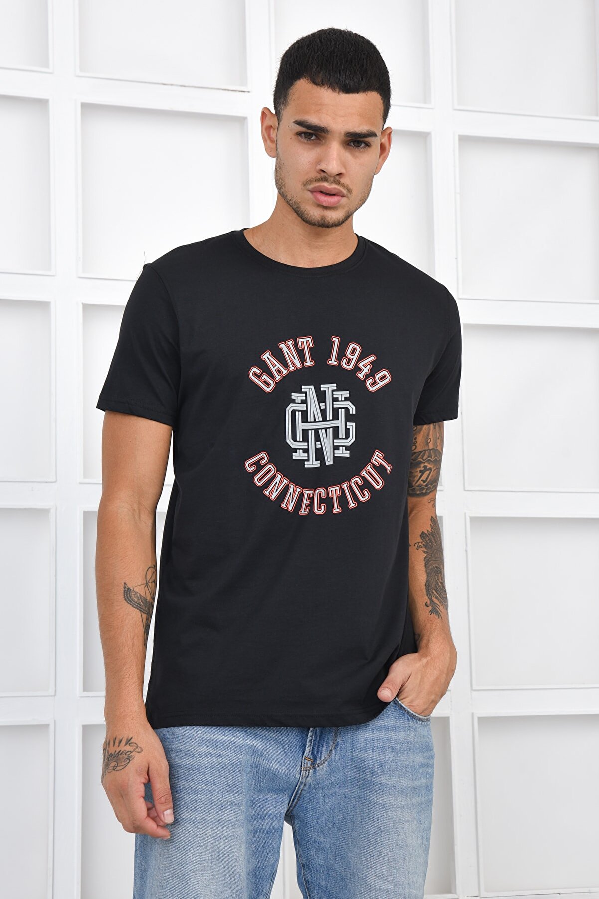Gant Erkek T-shirt - Siyah