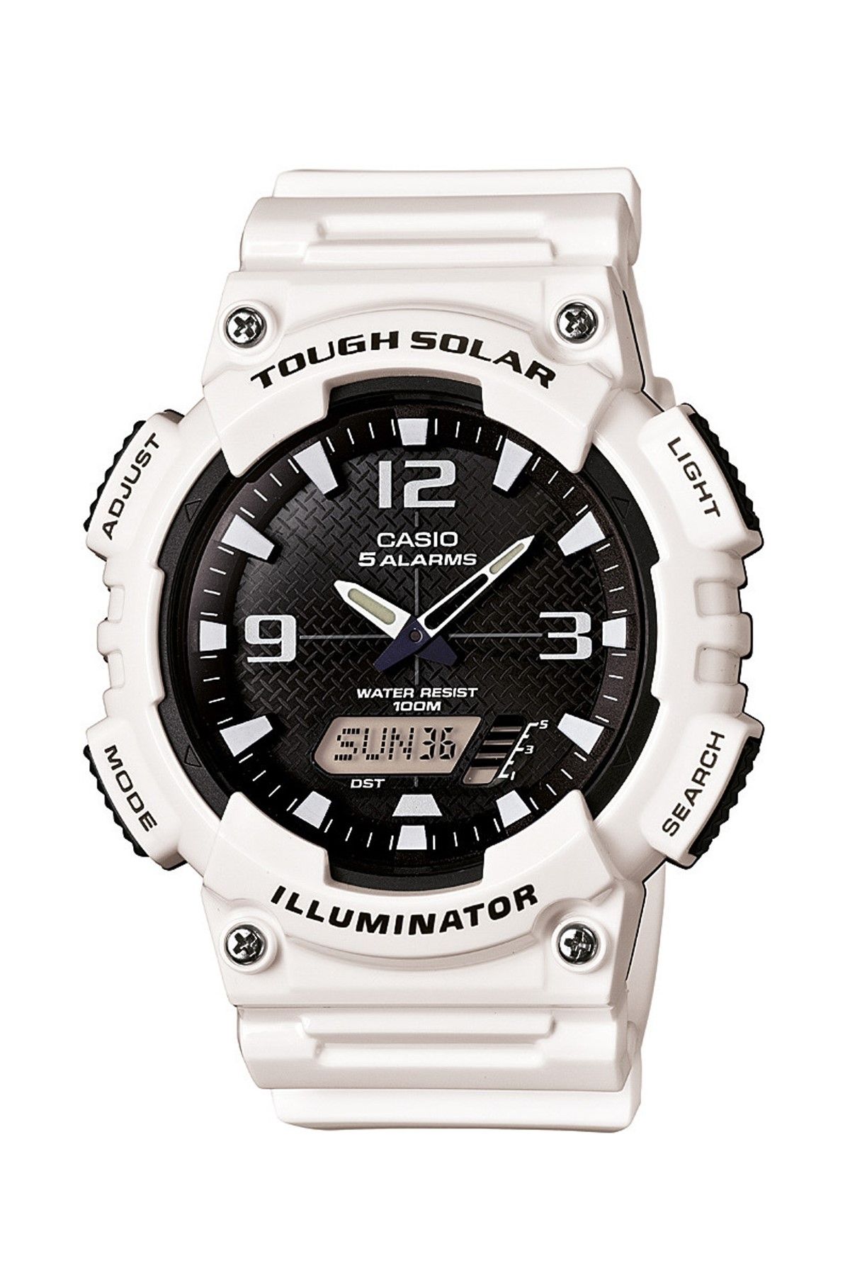 Casio Aq-s810wc-7a Erkek Analog/dijital Beyaz Saat