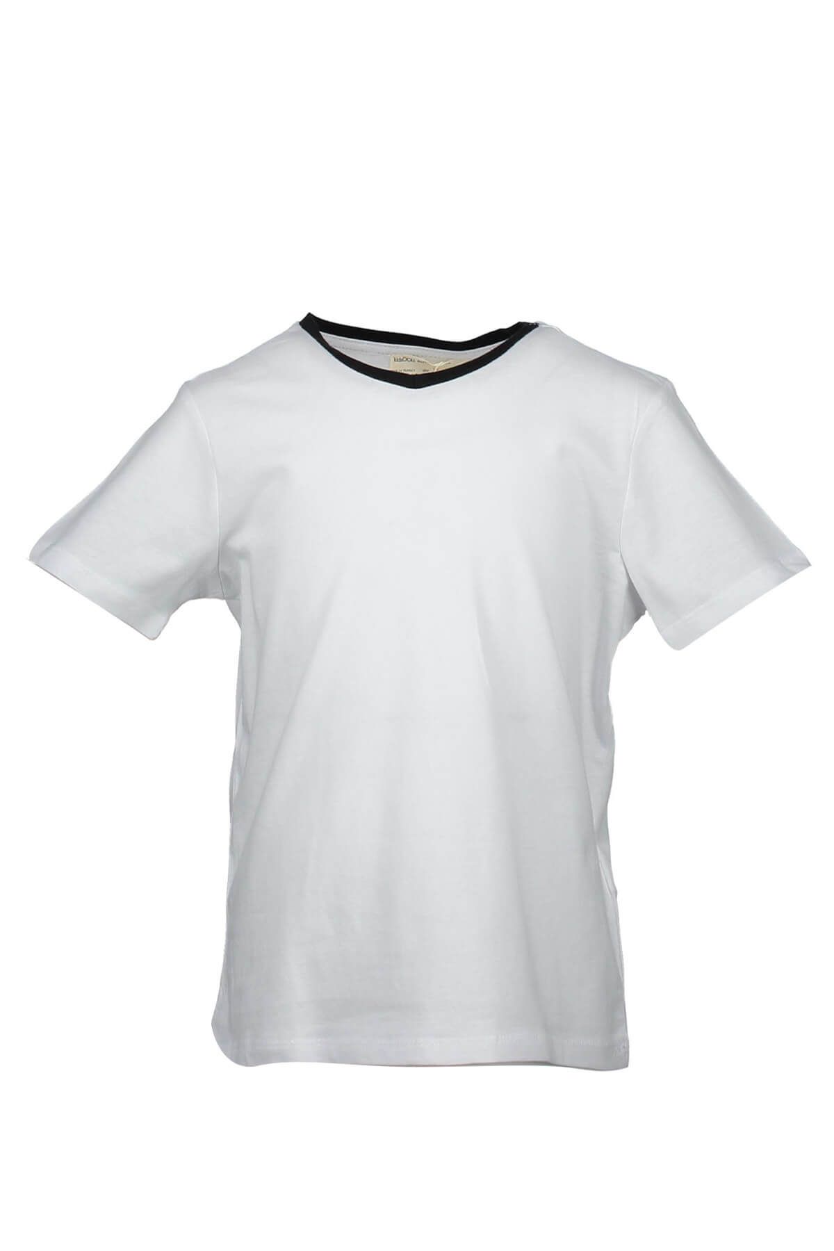 Collezione Erkek Çocuk Beyaz T-Shirt Kisa Kol - UKE140219A52