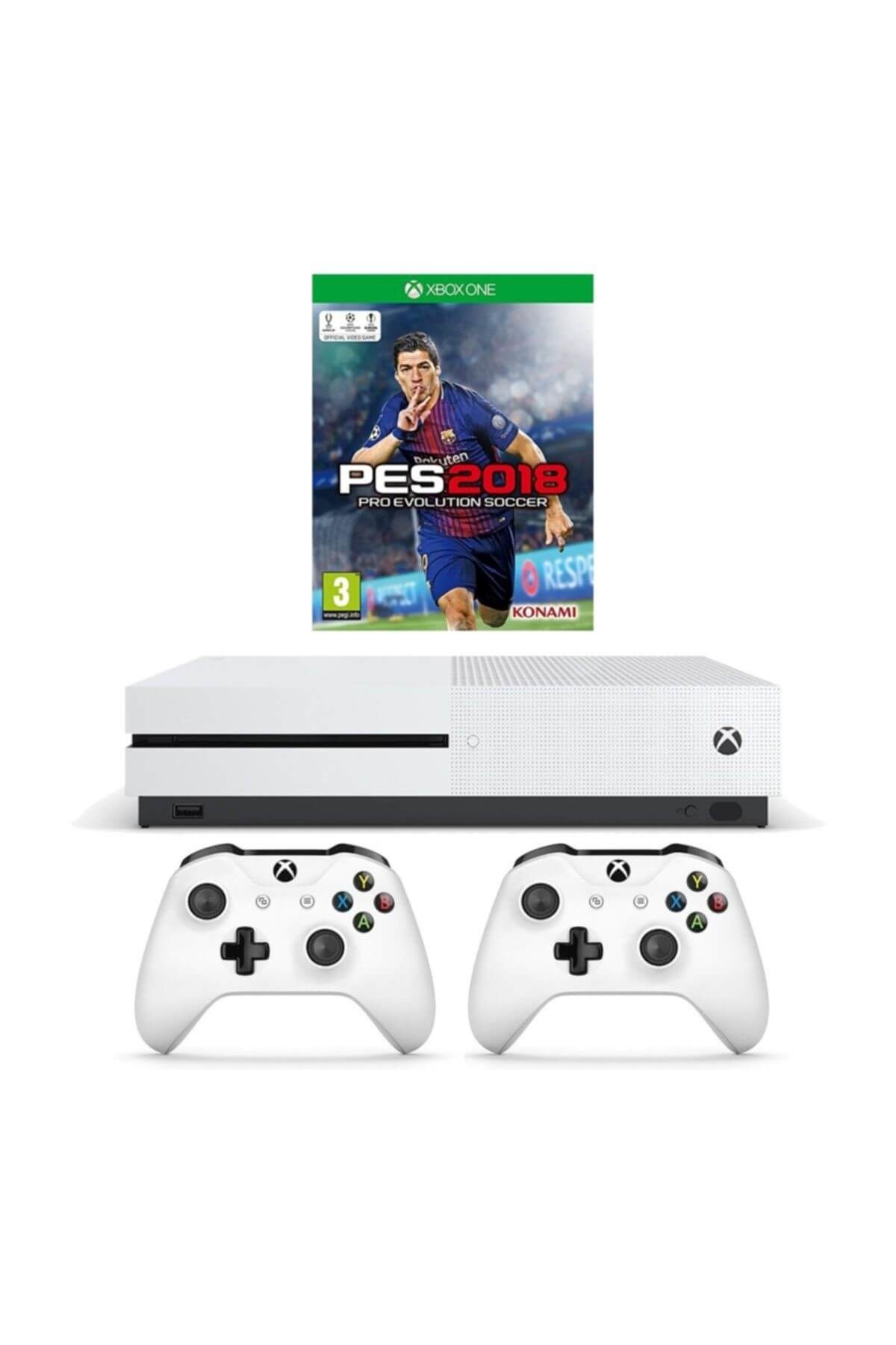 Microsoft Xbox One S 500Gb Konsol + Pes 2018 Oyun + 2.Kol