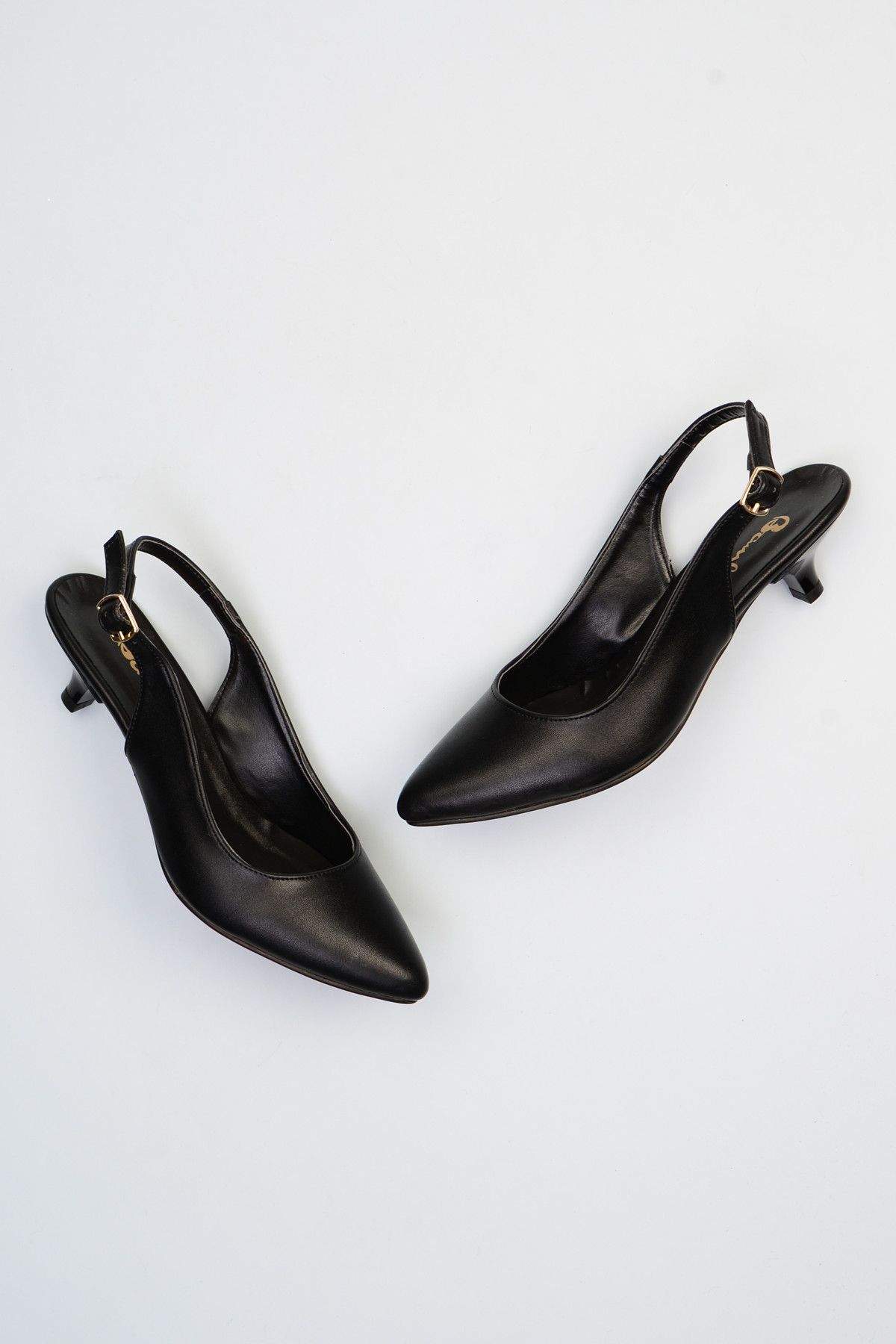 Bambi Siyah Kadın Topuklu Ayakkabı F0423010609