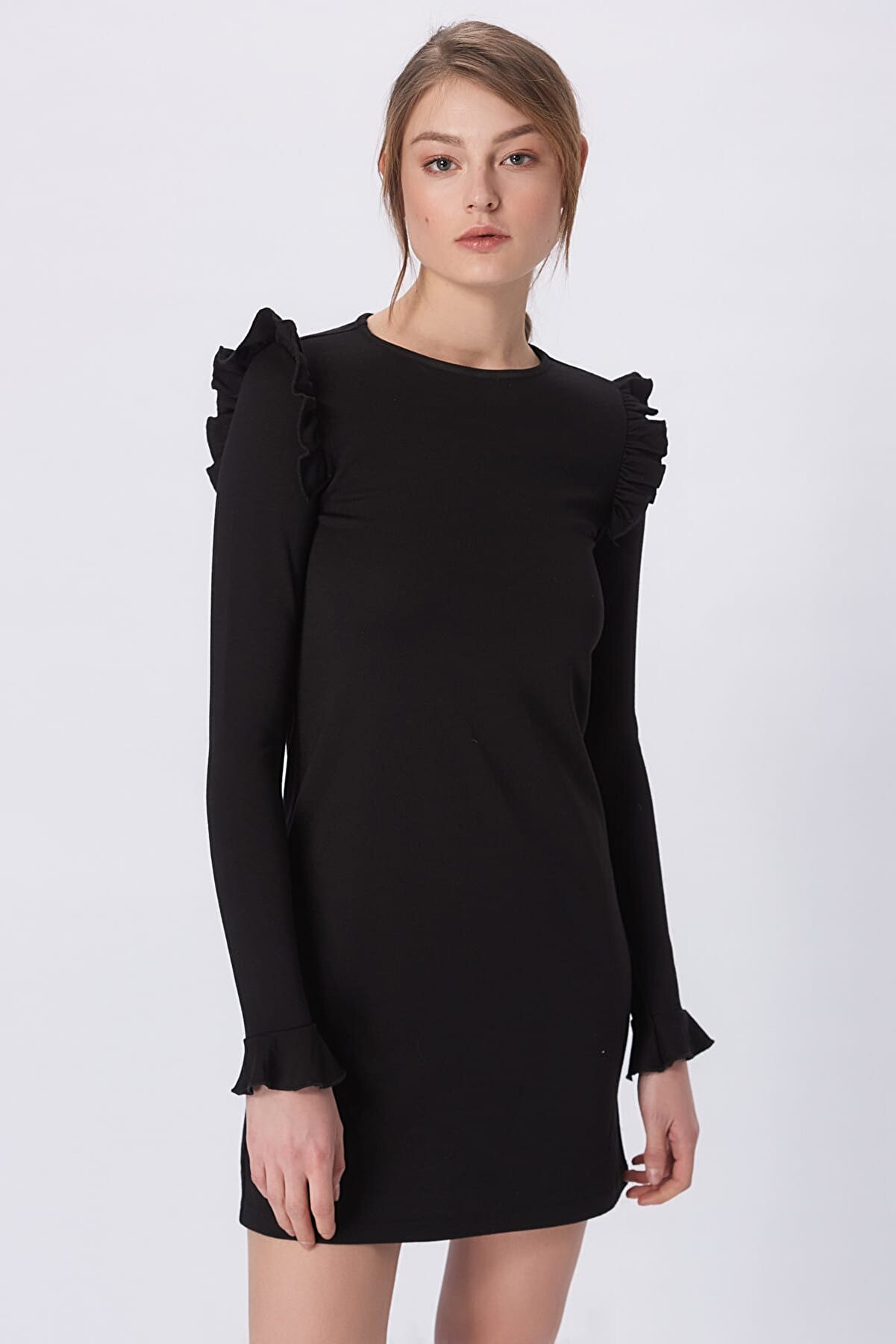 Bershka Kadın Siyah Elbise 2017-409-381