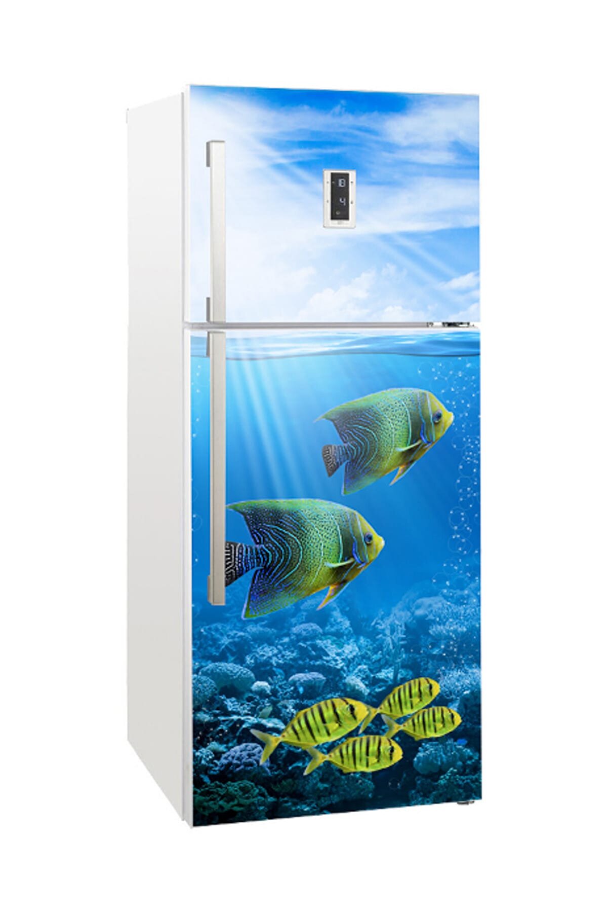 Tilki Dünyası Buzdolabı Kapağı Kaplama Sticker 0064 BUZS000064