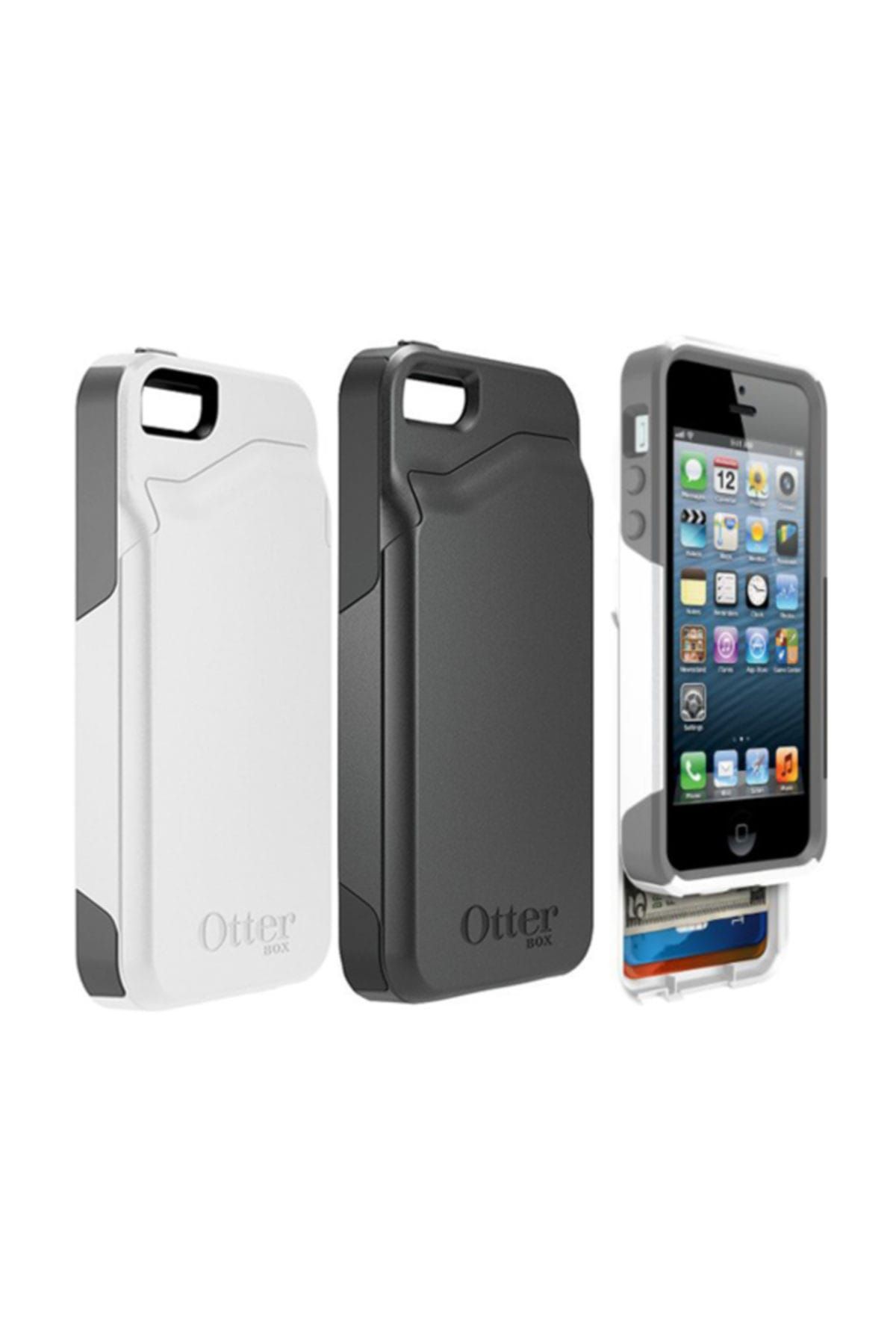 OtterBox iPhone SE/5S/5 Commuter Wallet Kılıf  - Siyah