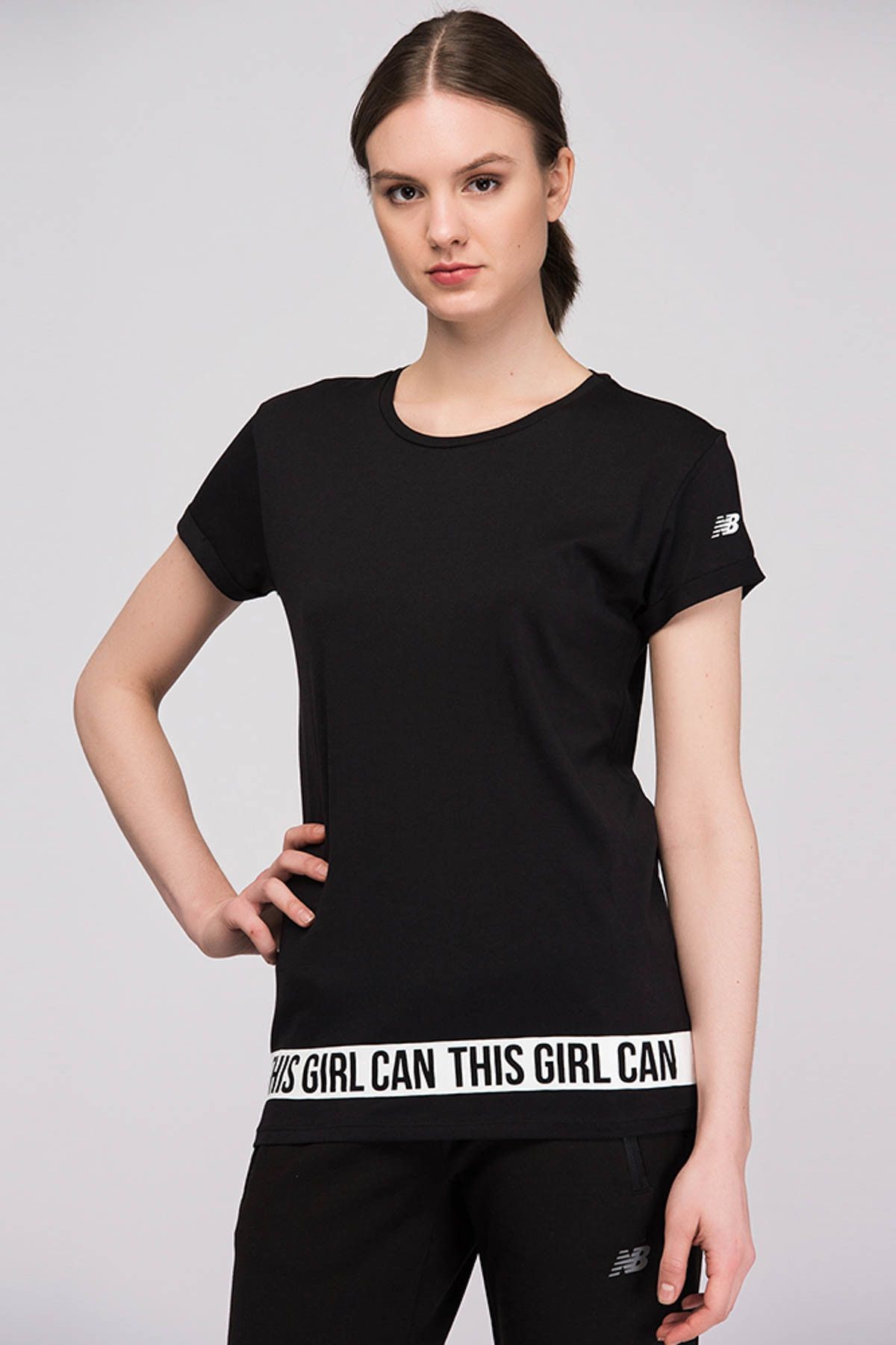 New Balance Kadın T-shirt - WTT1831-BK