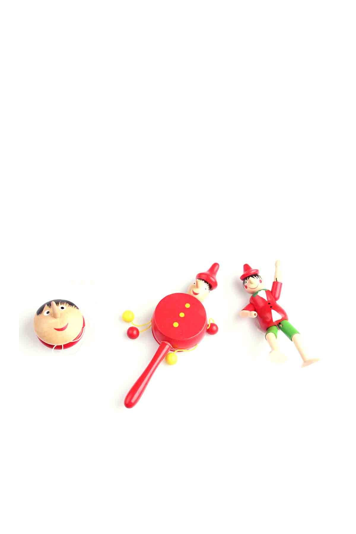 Learning Toys 3'Lü Ahşap Pinokyo Paketi /