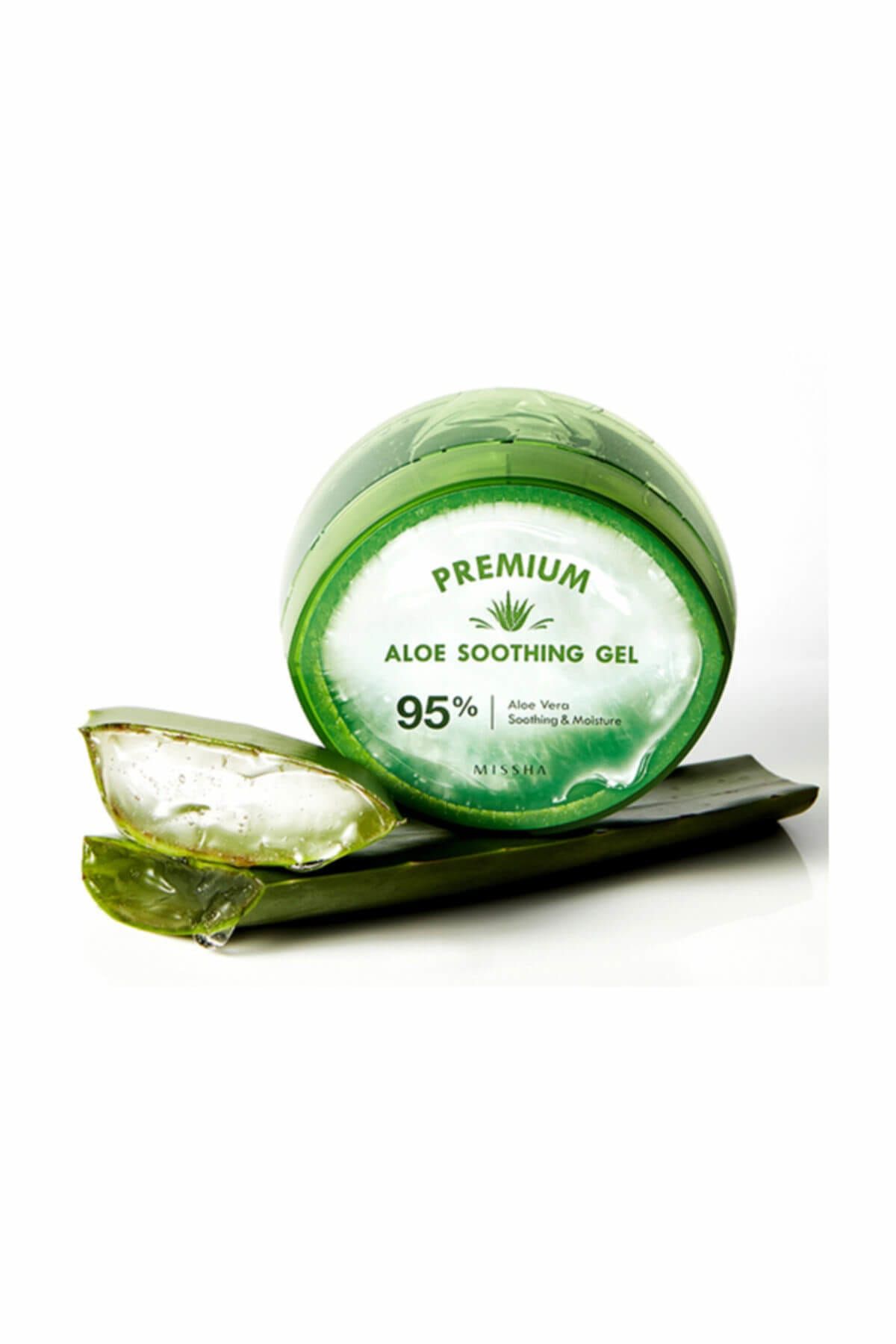 Missha %95 Aloe Vera Özü İçeren Nemlendirici Jel - Premium Aloe Soothing Gel 300 ml 8809530052631