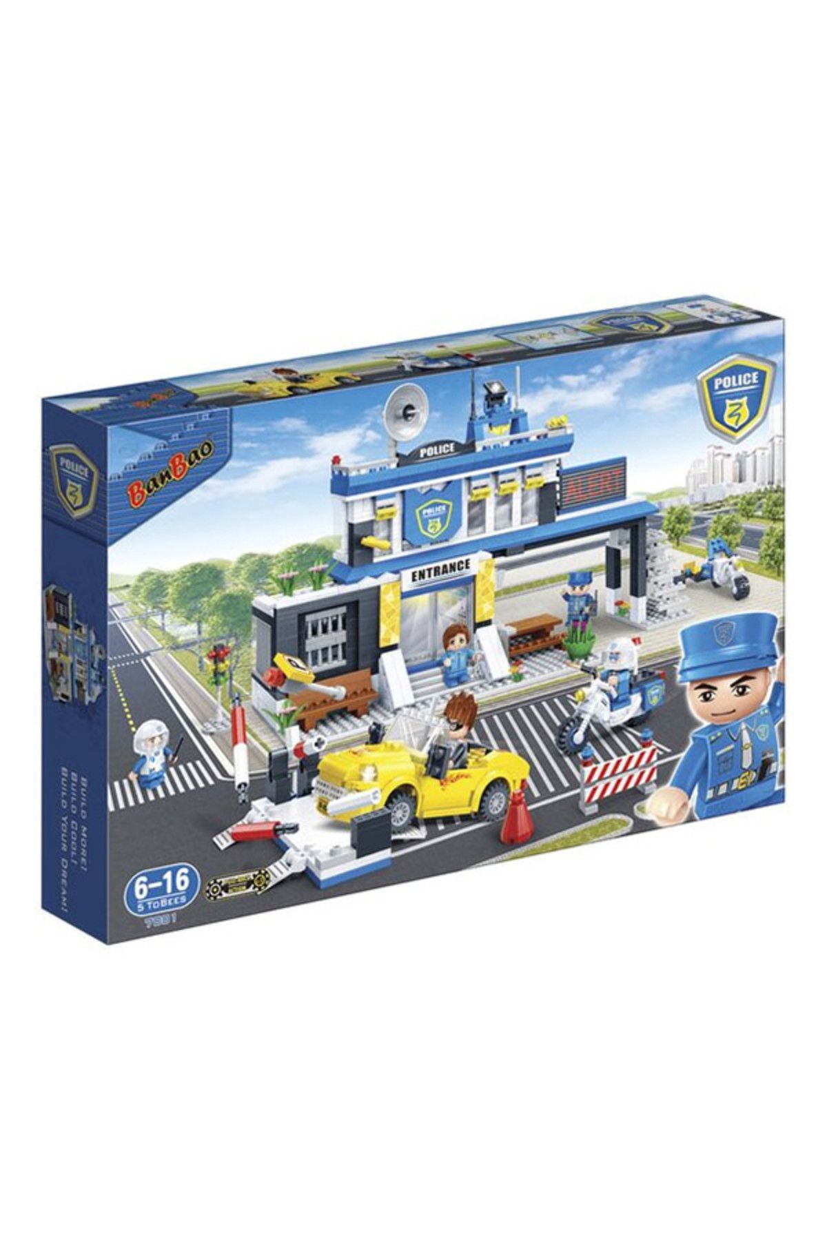 Banbao Lego Banbao 938 Parça Polis Karakolu