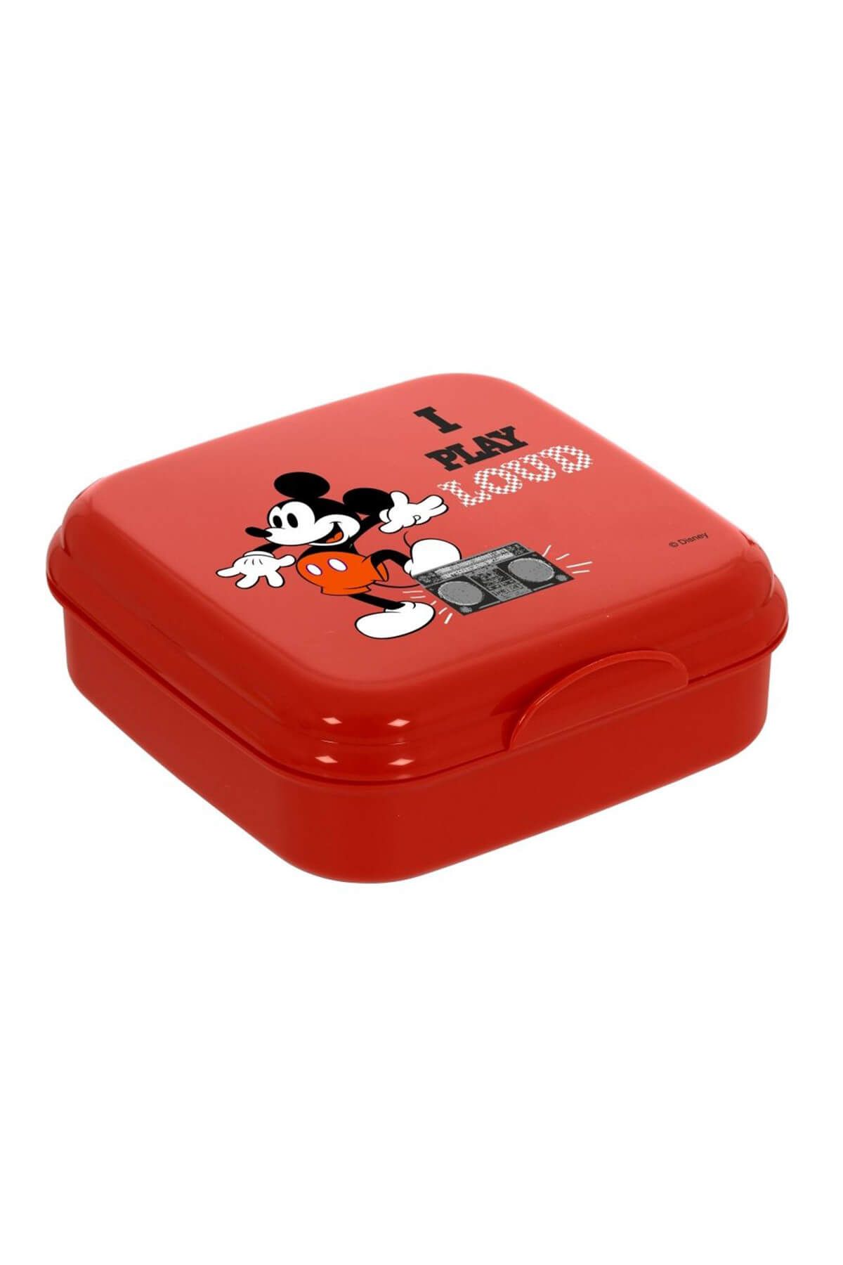 Herevin Mickey Mouse Kırmızı Sandviçbeslenme Kutusu /