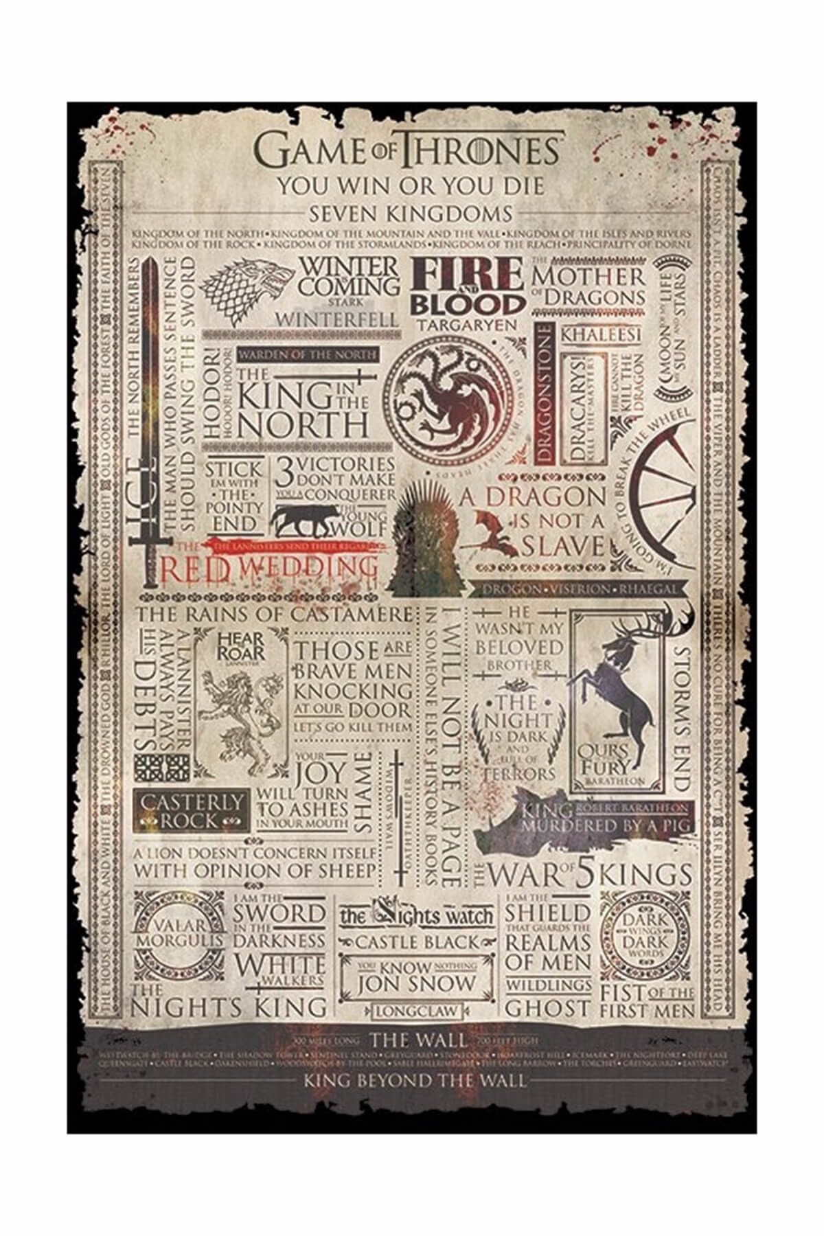 Pyramid International Maxi Poster Game Of Thrones Infographic