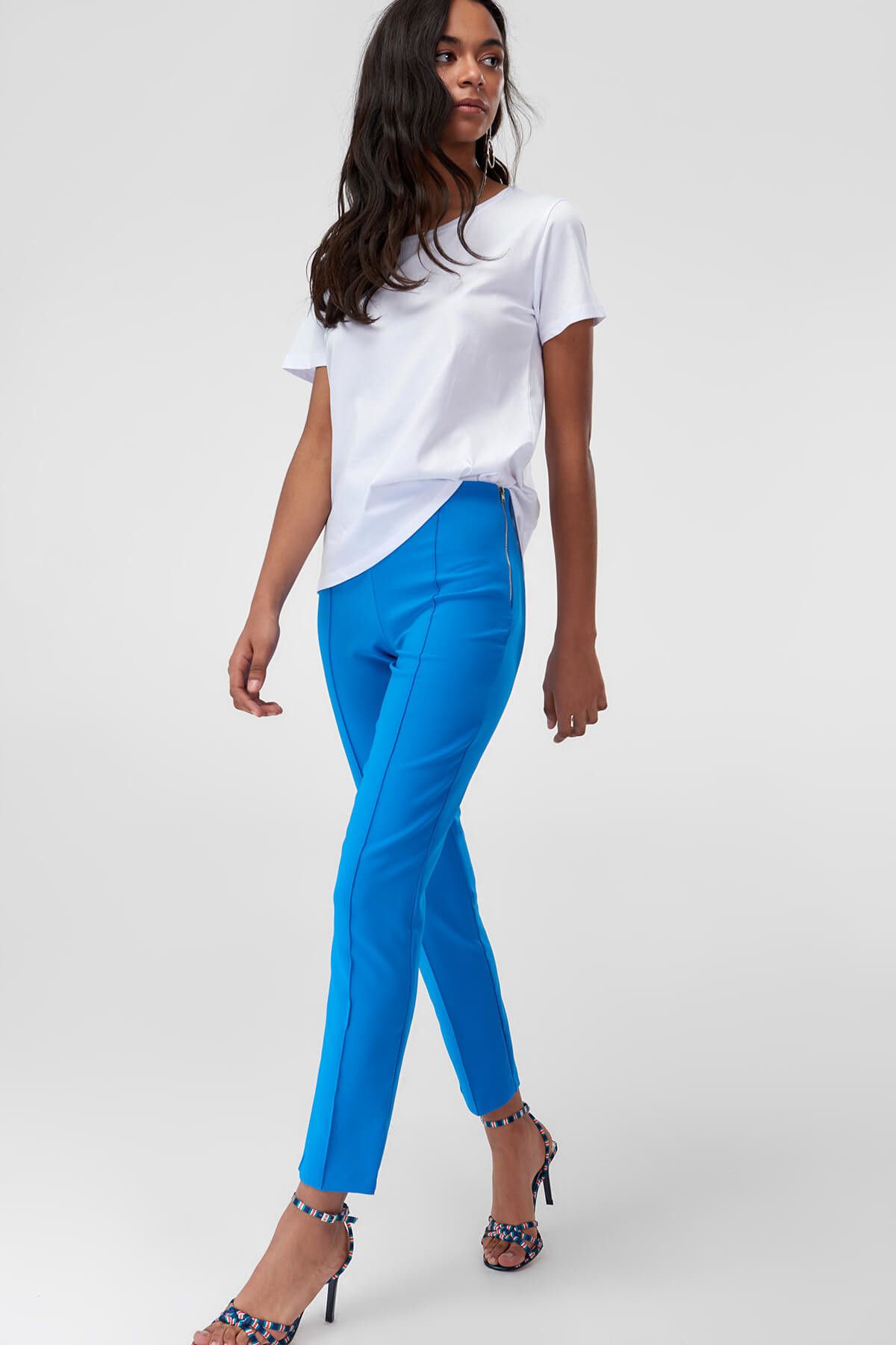 TRENDYOLMİLLA Basic - Mavi Slim Pantolon TCLSS18BB0244