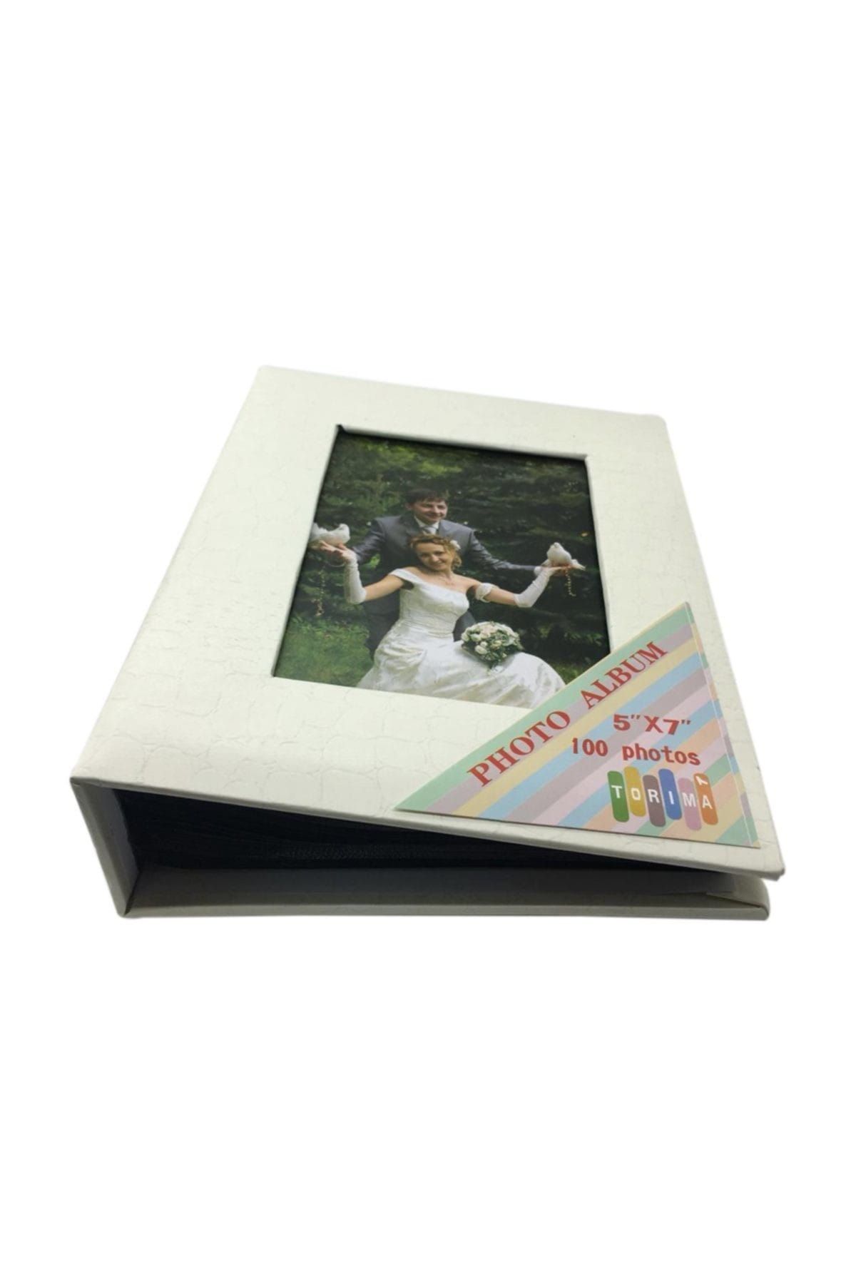 Torima 5x7 (13X18) 100'lik Fotoğraf Albümü Beyaz