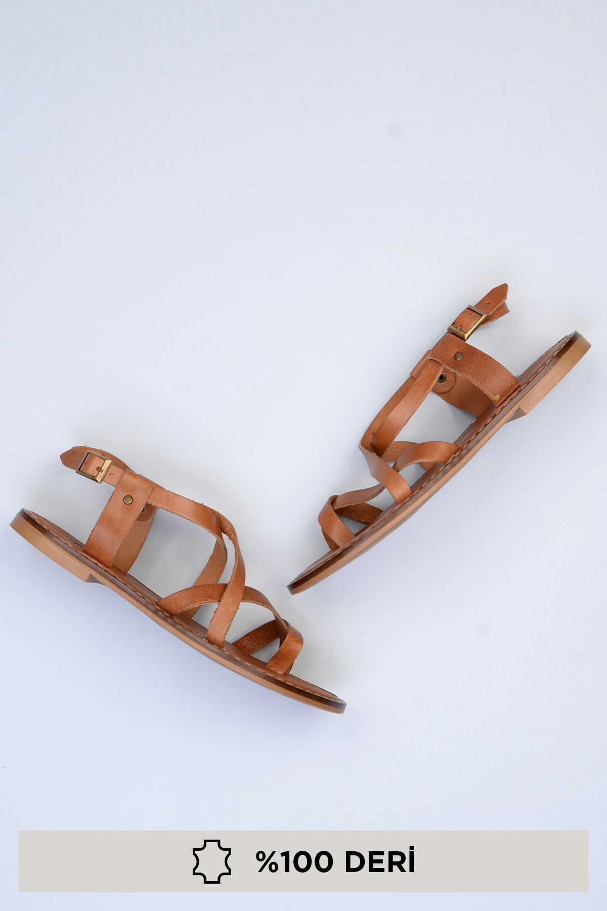 Bambi Taba Kadın Sandalet F0368081203
