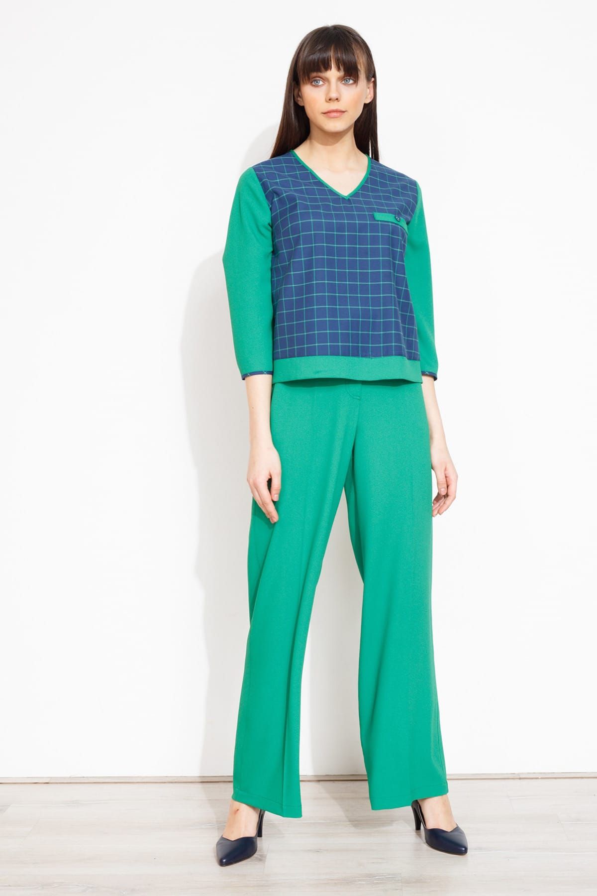 Moda İlgi Kadın Yeşil Pantolon ILG19Y04056