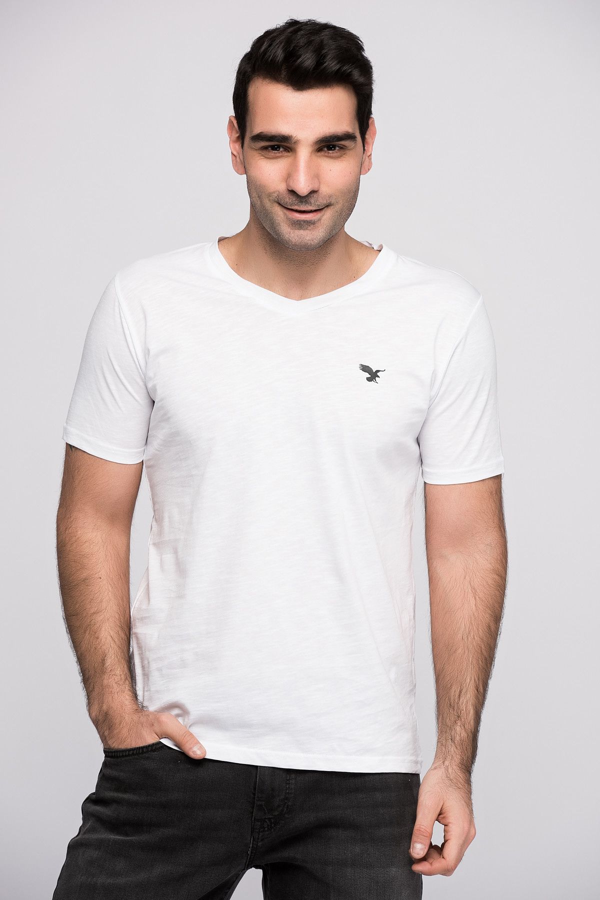 Beşiktaş Beyaz Erkek T-Shirt 8YESE03010