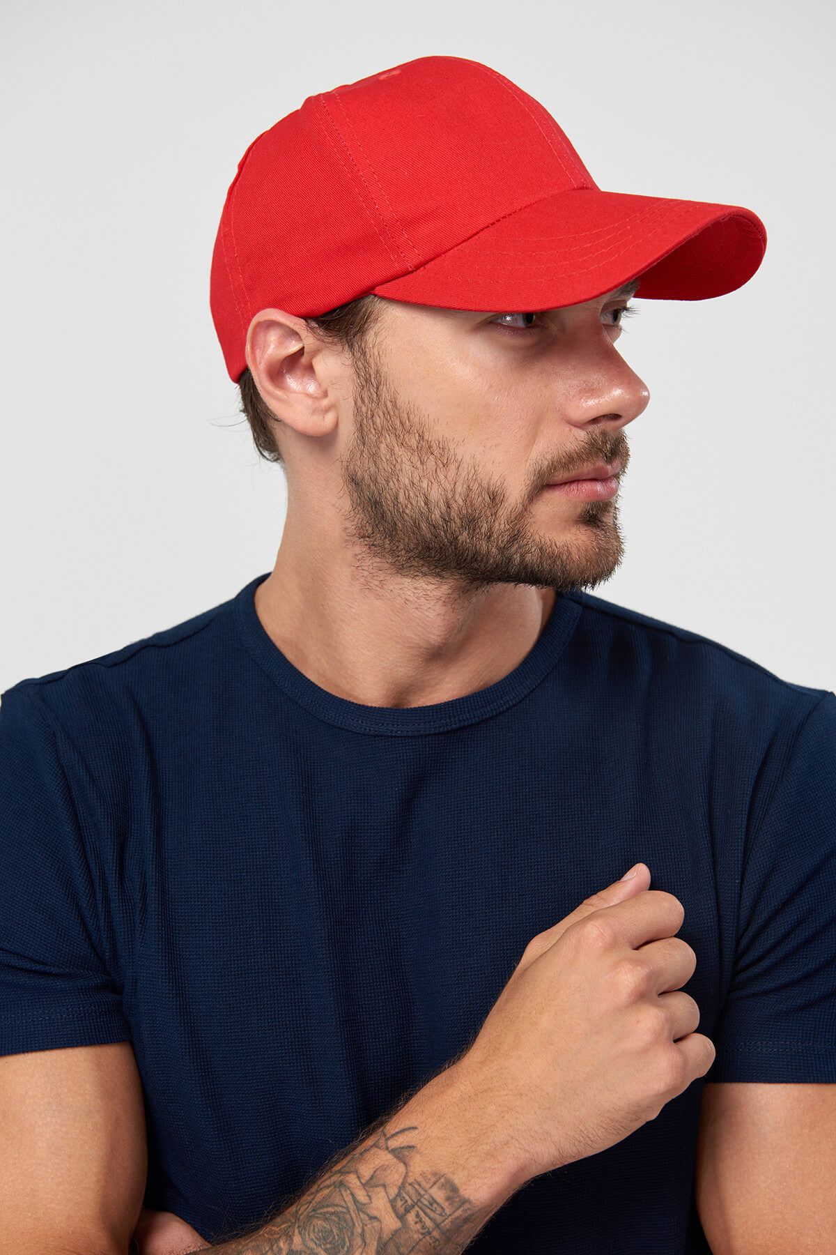 TRENDYOL MAN Kırmızı Erkek Şapka - Düz