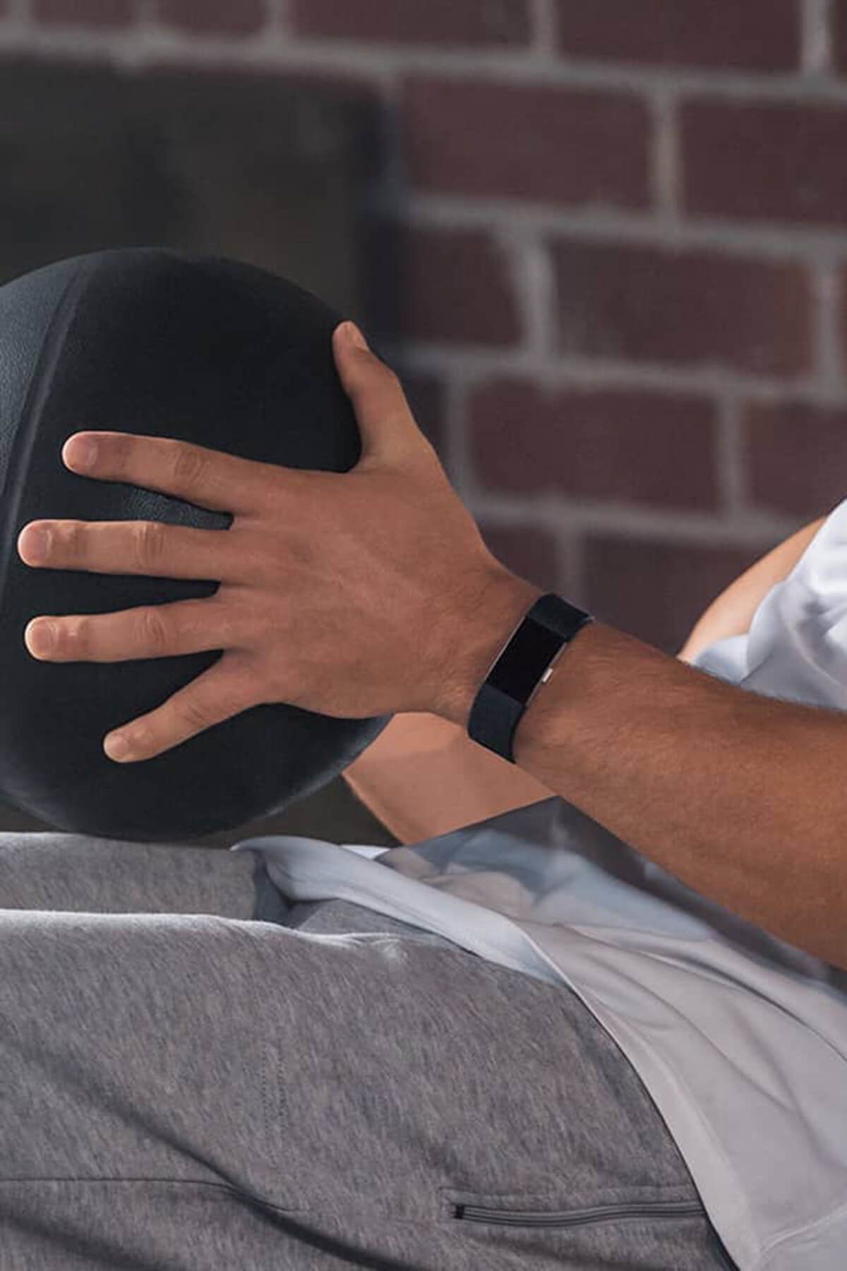 Fitbit Charge 2 Akıllı Bileklik - Black Silver - Large