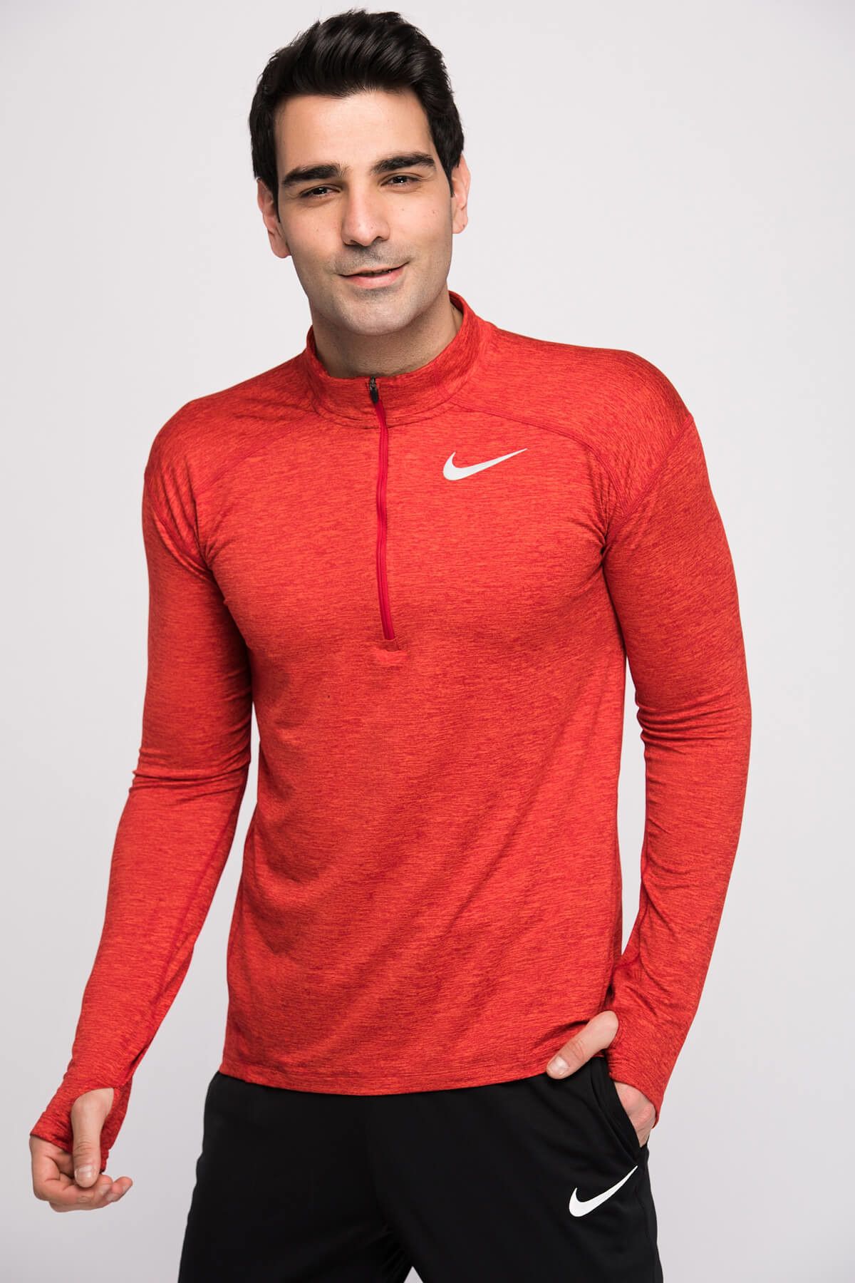 Nike Erkek Sweatshirt - M Nk Dry Elmnt Top Hz - 857820-687