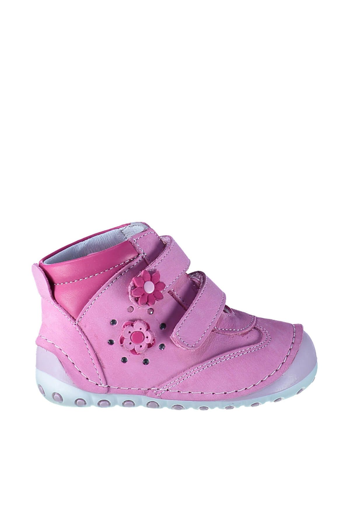 Minican Pembe Hakiki Deri Kız Çocuk Ayakkabı