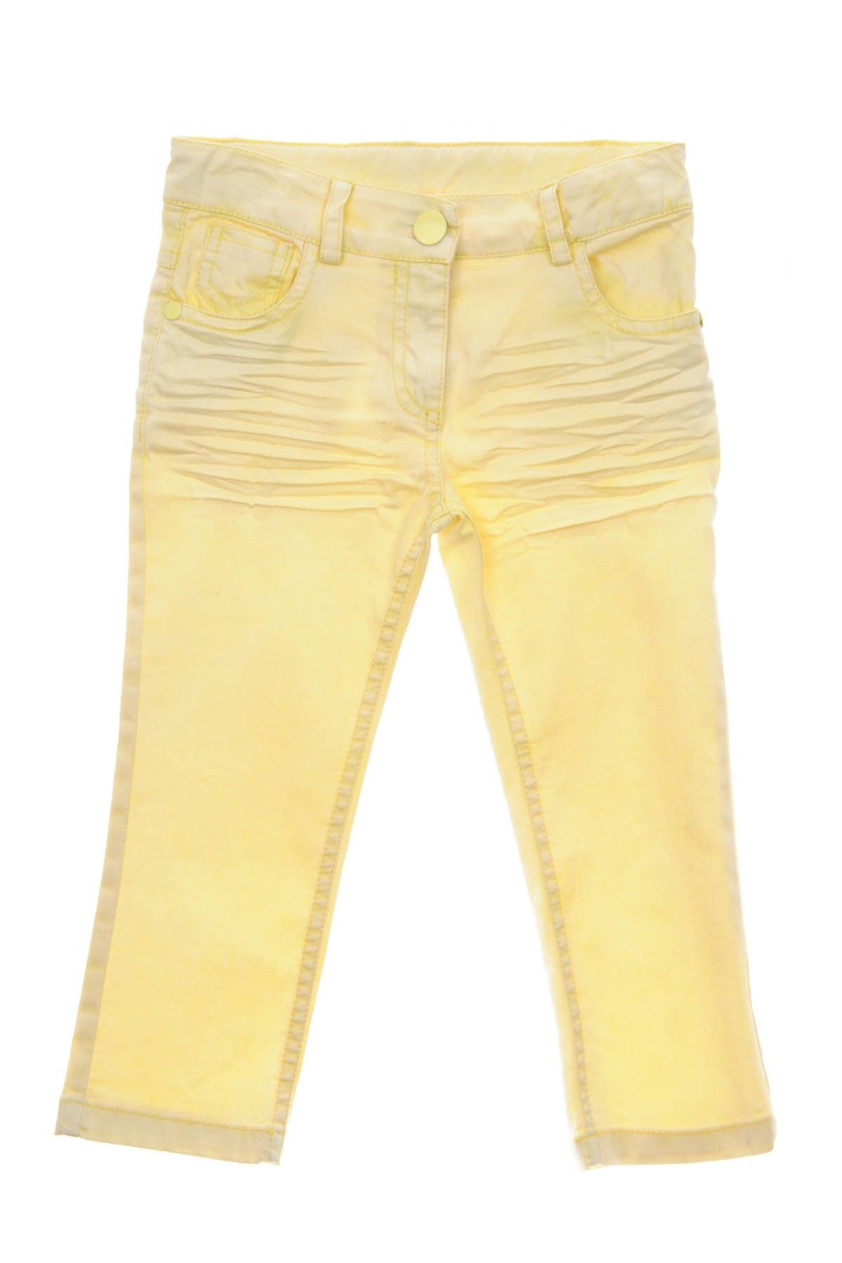 Panço Sarı Kız Çocuk Pantolon 1612155100