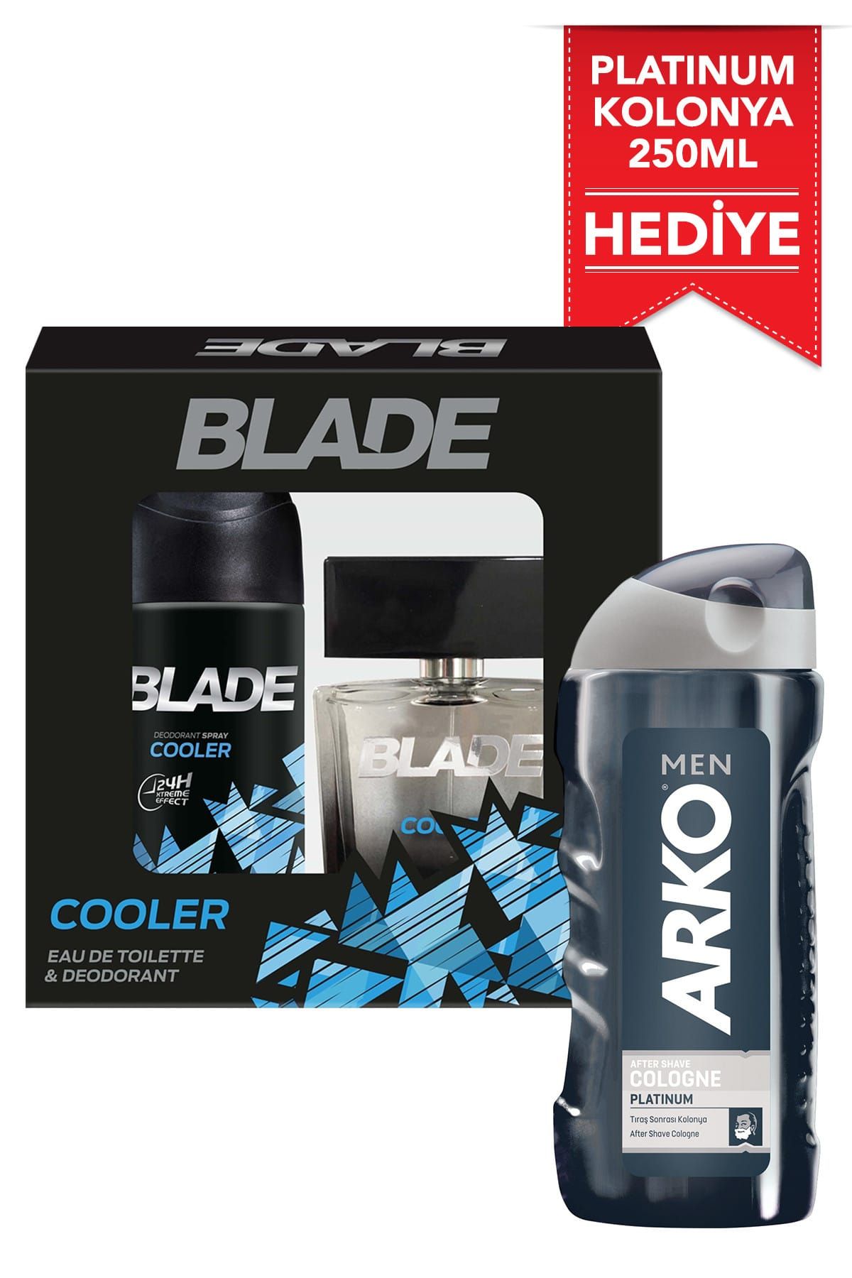Blade Cooler Parfüm 100 ml + Deodorant 150 ml +Tıraş Kolonyası  Erkek Parfüm Seti 507726-H