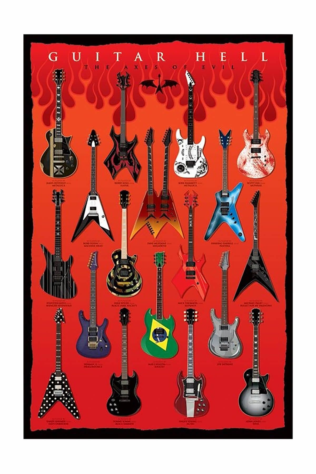 Pyramid International Maxi Poster Guitar Hell The Axes Of Evil