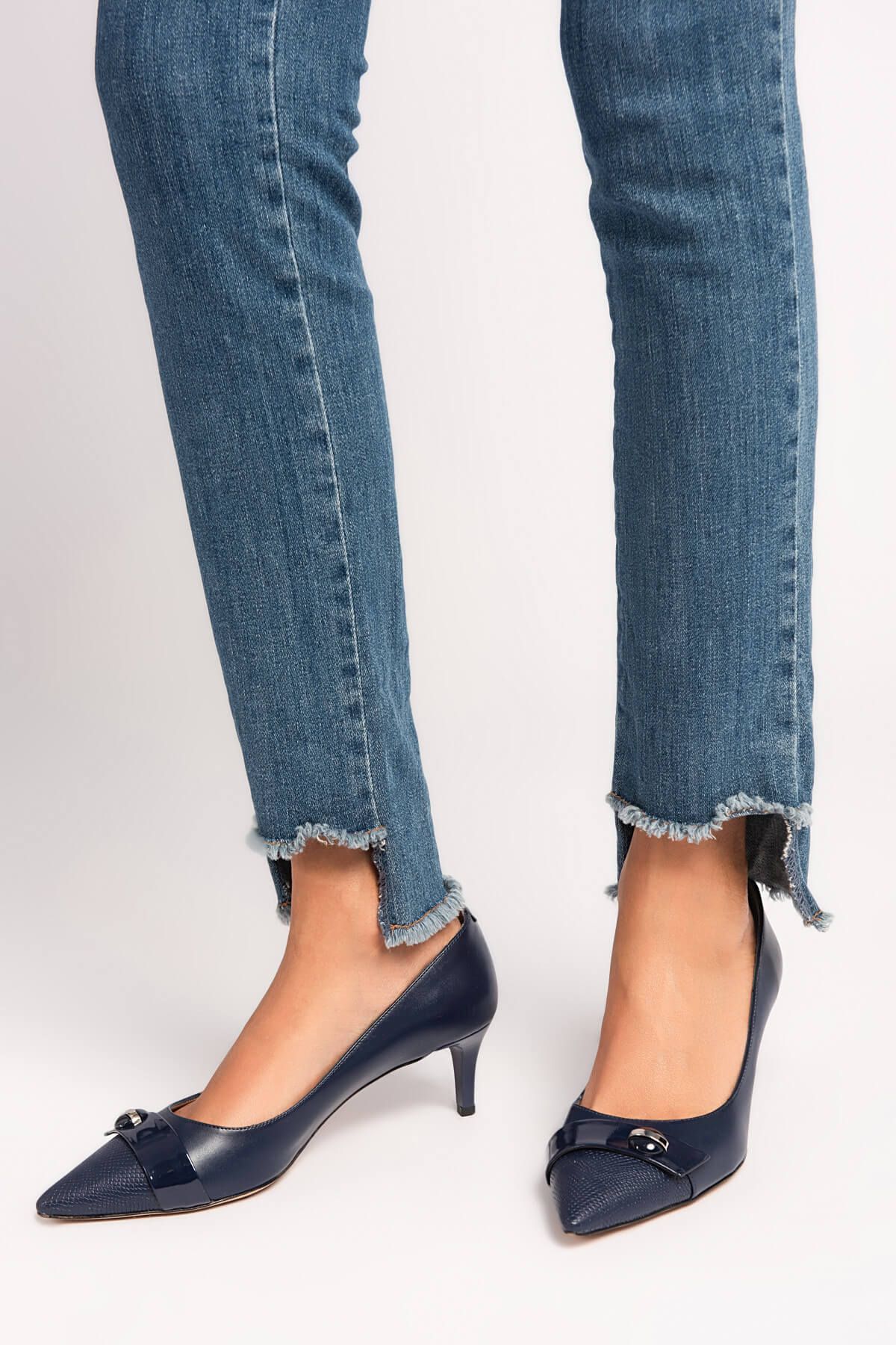 Derimod Lacivert Kadın Topuklu Ayakkabı
