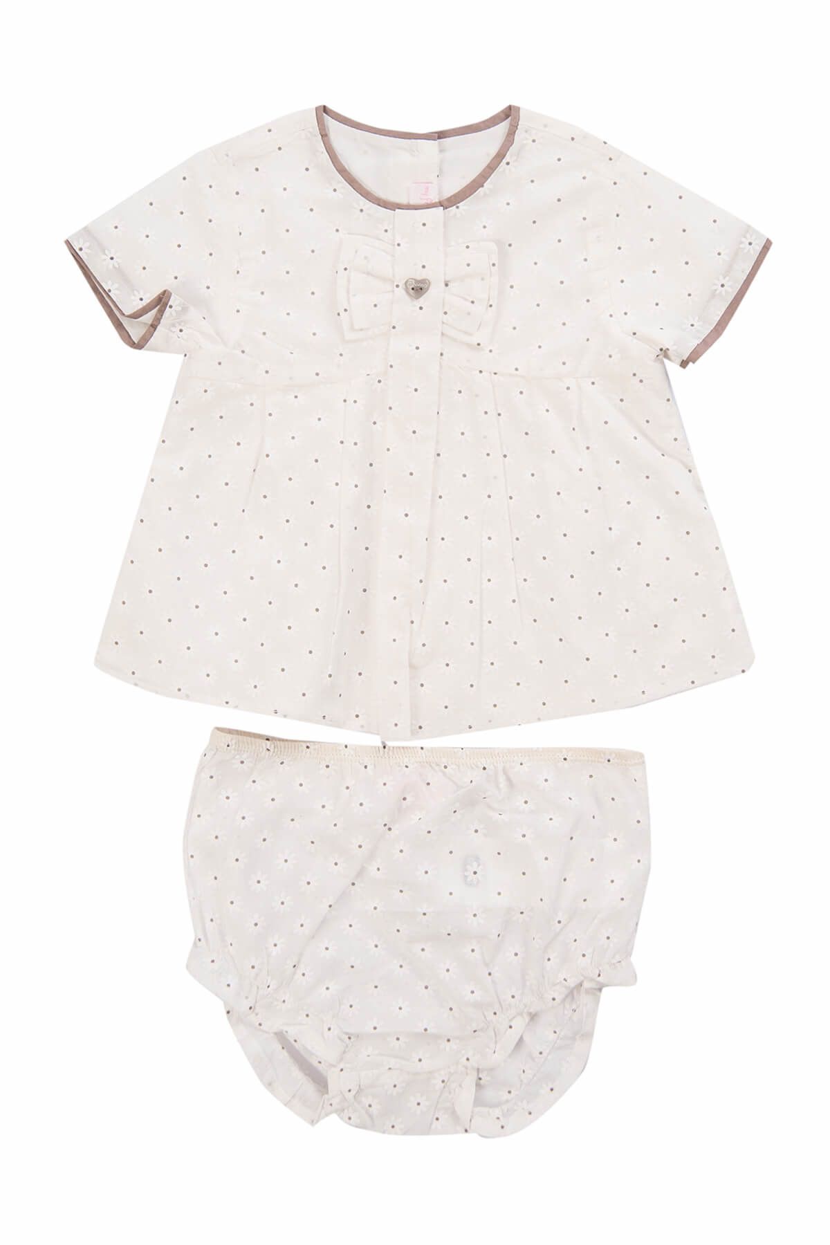 Chicco Beyaz Kız Bebek Gömlek + Külot Takım 09066461000000
