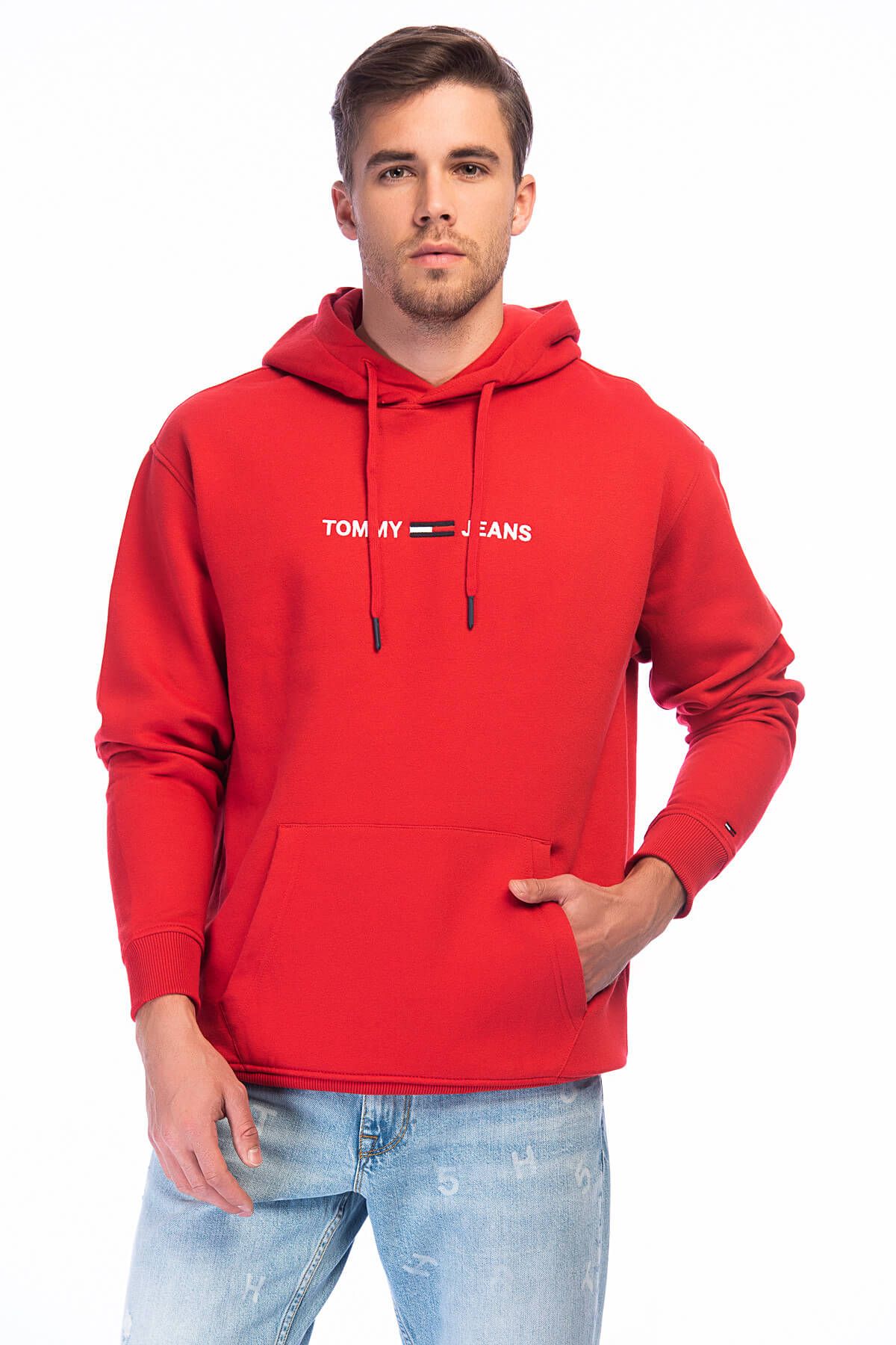 Tommy Hilfiger Erkek Small Logo Sweatshirt DM0DM05146
