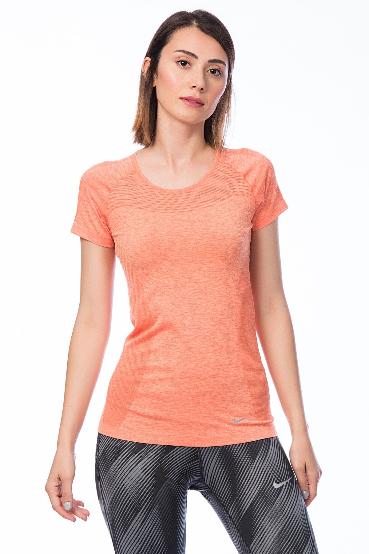 Nike Kadın T-shirt - Drifit Knit Short Sleeve - 718569-842