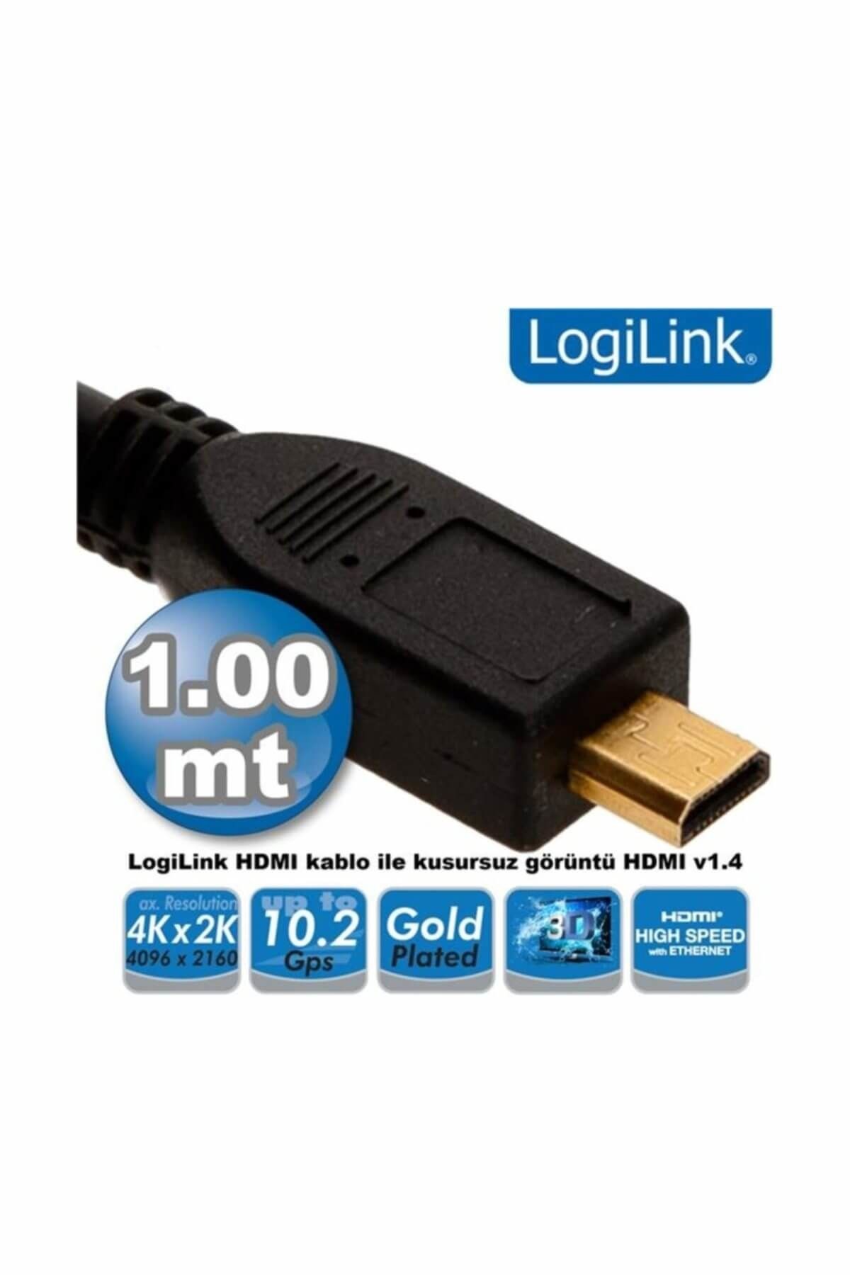 LogiLink CH0030 HDMI to Micro HDMI Kablo V1.4, 1.0m