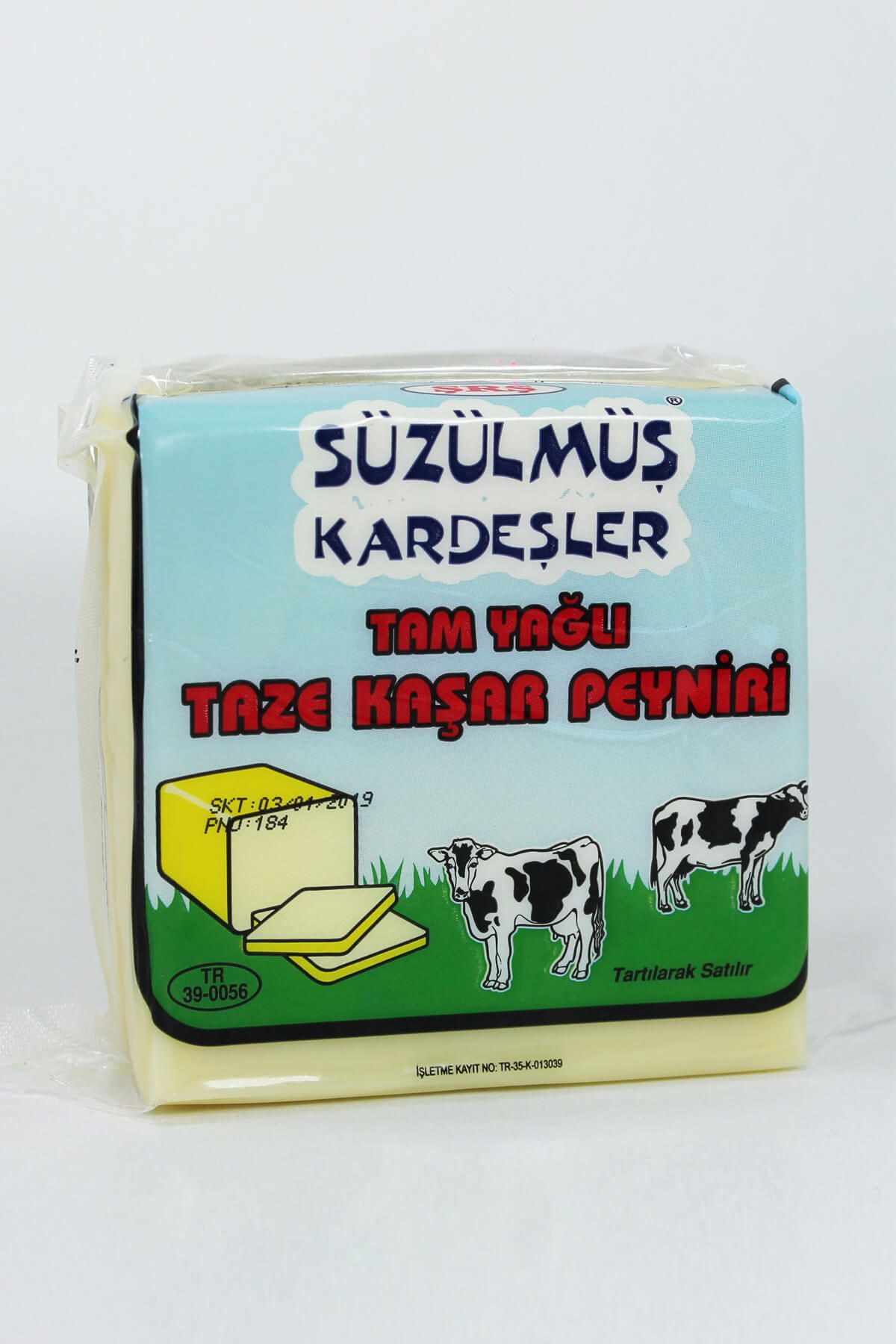 Süzülmüş Kardeşler Taze Kaşar Peyniri 500 g