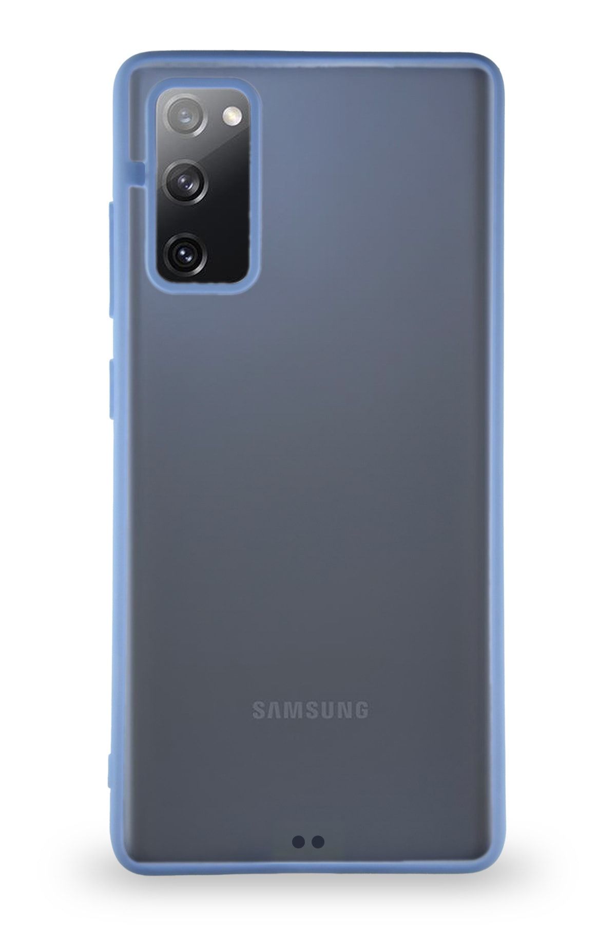 KZY İletişim Samsung Galaxy S20 Fe Kılıf Kamera Korumalı Ultra Ince Kapak - Mavi