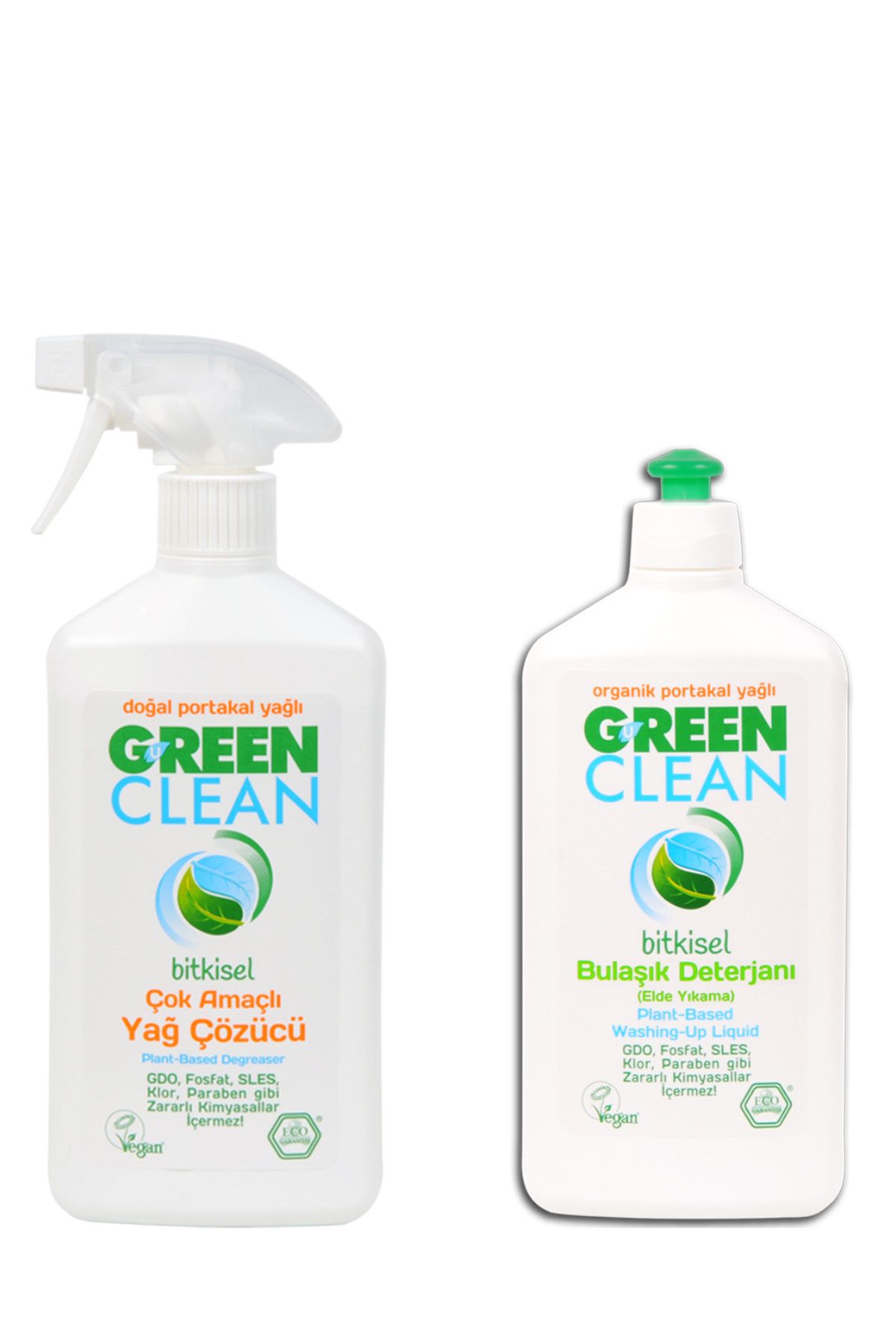 U Green Clean Bulaşık Deterjanı Ve Çok Amaçlı Yağ Çözücü Seti 500 ml