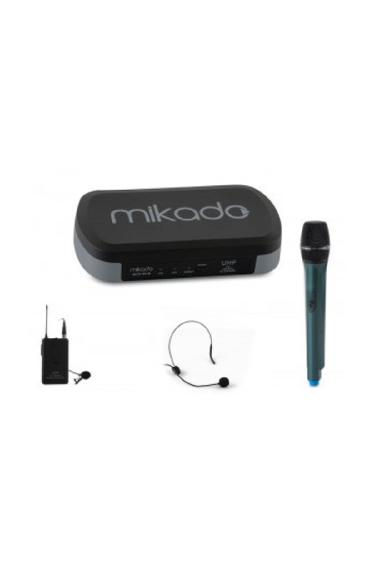 Mikado Mcw-801B Siyah 16X2 Kanal Kablosuz Konferans Set Mikrofon